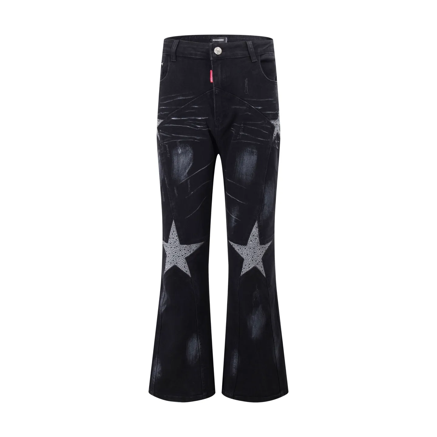P290 Style number: H85 DSQUARED2 & DSQ2 ss25 Nicholas Tse micro-flared black jeans. Styles with different washes and textures. Very friendly to people with thin legs. The micro-flared version is very flattering to the leg shape. Moderate length that never goes out of style, easy to match with casual, basic styling for various styles, a must-have in the wardrobe! The fabric is stiff but also makes the upper body soft without losing texture. The washing process is even more perfect. It is a must-have item for everyone! ! ! Washed wheat, hang tag, pants label, three labels complete Color: black Size: 28-30-32-34-36