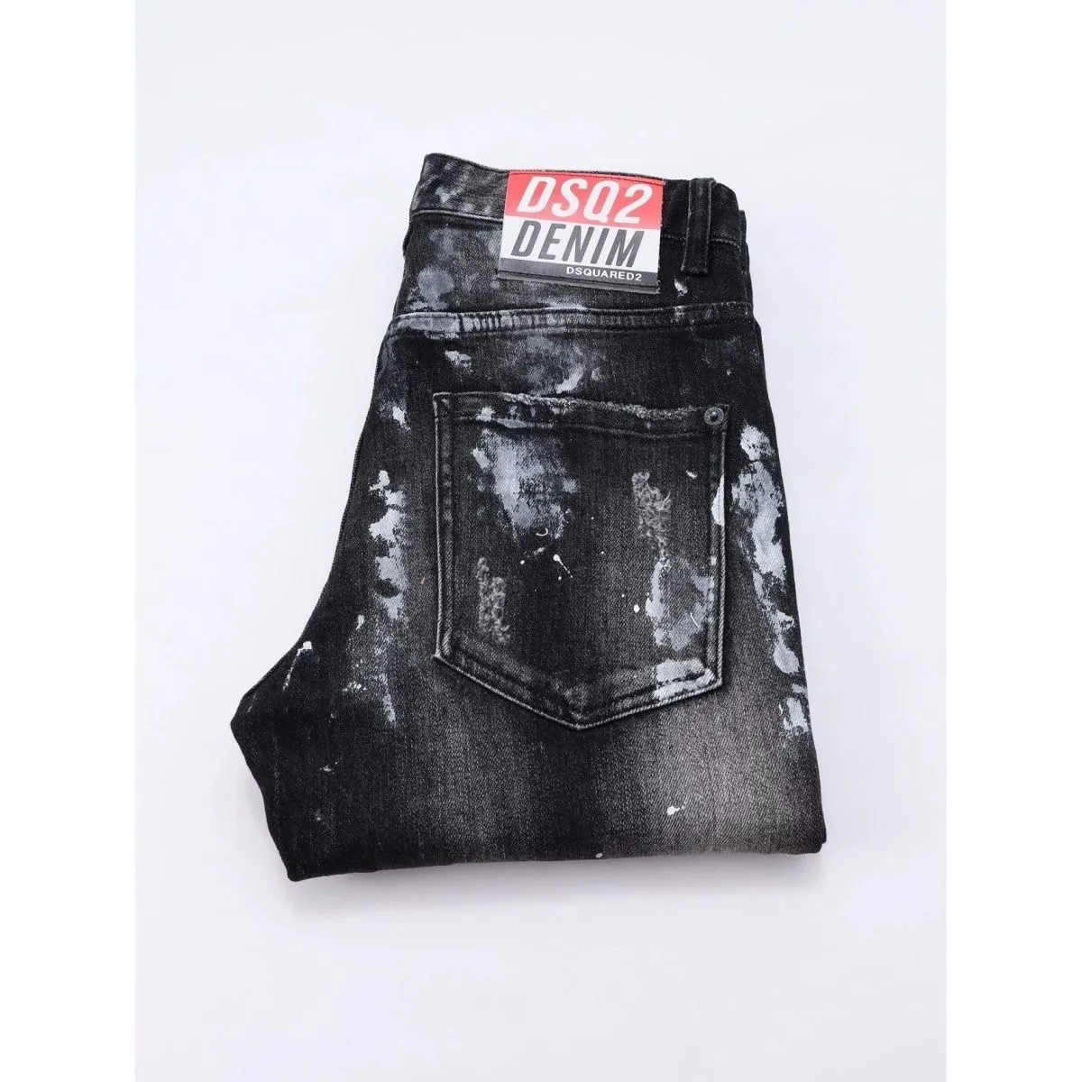 P196 model number Cc844 D2 new splash ink men's hole-in-the-wall trendy jeans with elastic personalized patches and slim-fitting beggar's pants with small feet. Top-quality materials, super-soft high-cotton washed denim fabric. The washing cost of each piece is up to three times that of conventional technology. The touch is extremely delicate and the texture is very good. The whole body is simple and elegant. The back pocket of the pants adopts high-end direct-injection technology. Extremely exquisite. Full marks for details. Color: Picture color Code number: m-2xl