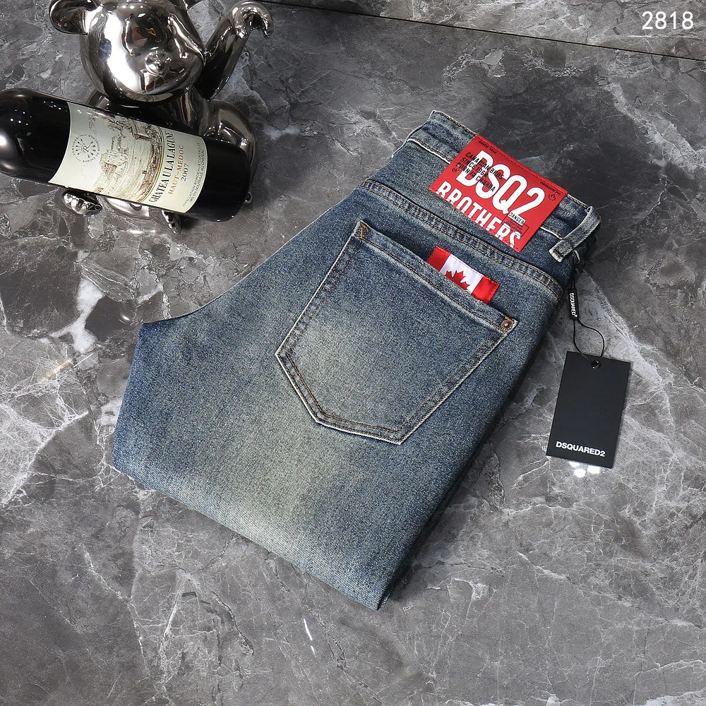 P230 2025 autumn and winter new jeans, straight slim version D2818#