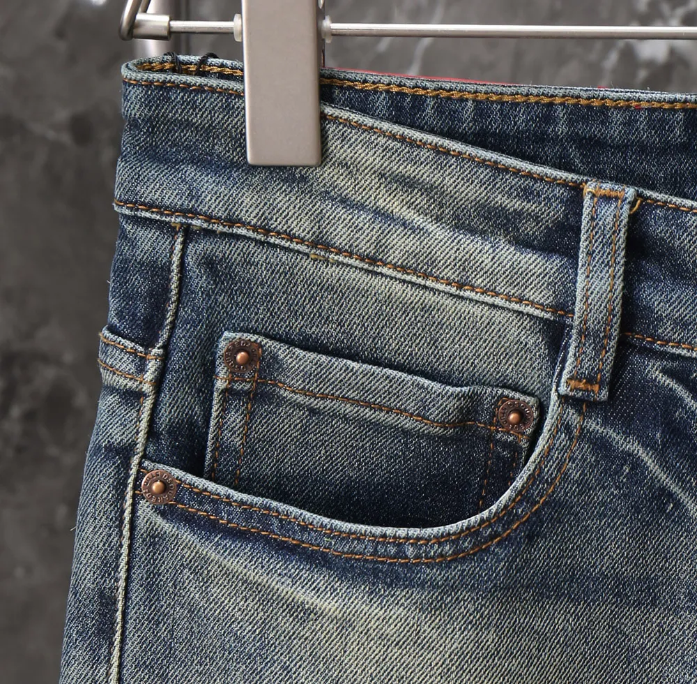 P230 2025 autumn and winter new jeans, straight slim version D2818#