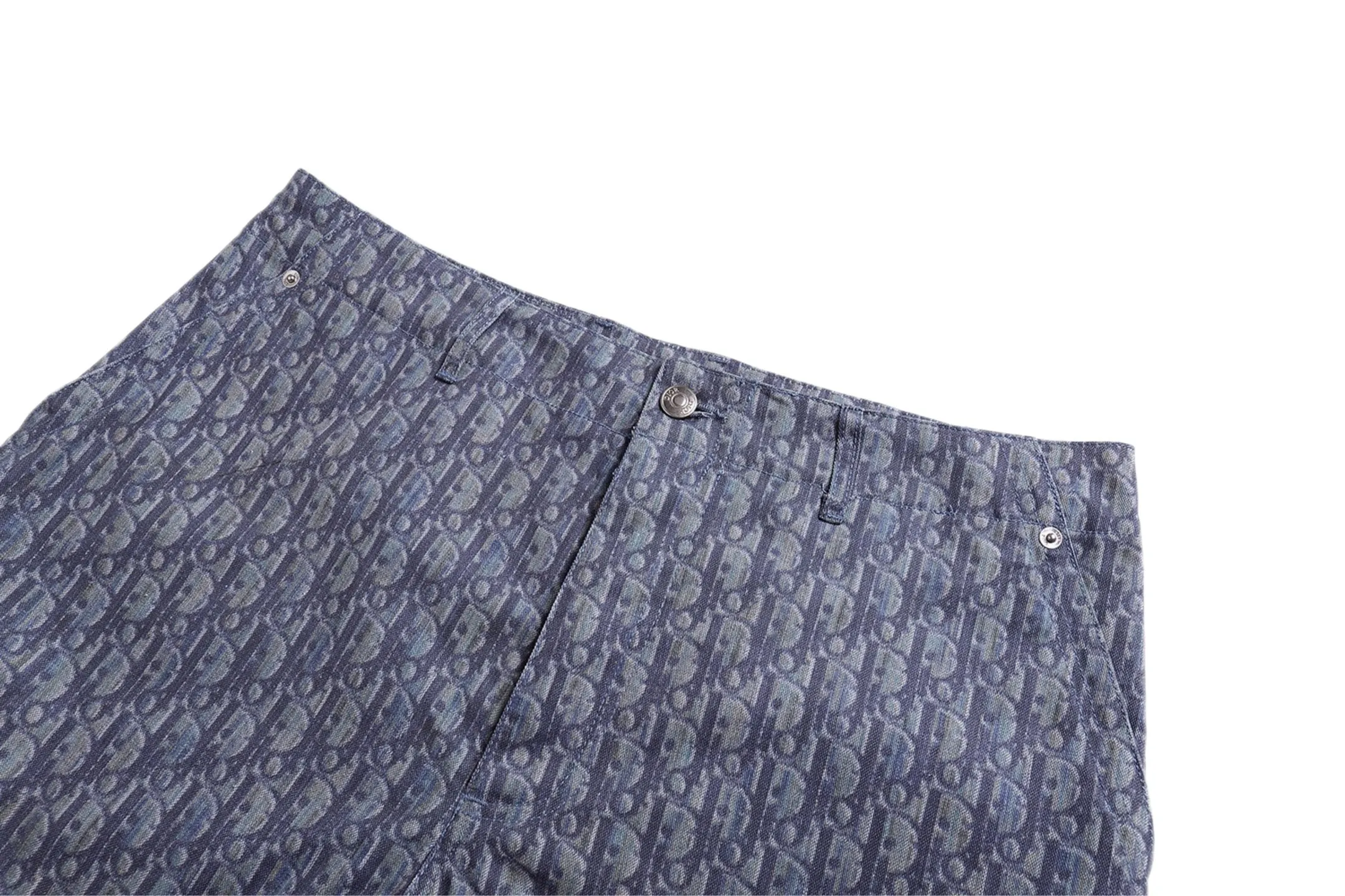 🅿️530 [Exclusive supply] CD full-print cotton double-pocket cargo shorts. Original purchase and development for 17500. The fabric is made of customized twill cotton 10*10 cotton (different from market fabrics), cloth printing, positioning cutting bed, customized leather label, customized I-buckle, customized rope, customized trademark Size: 46.48.50.52