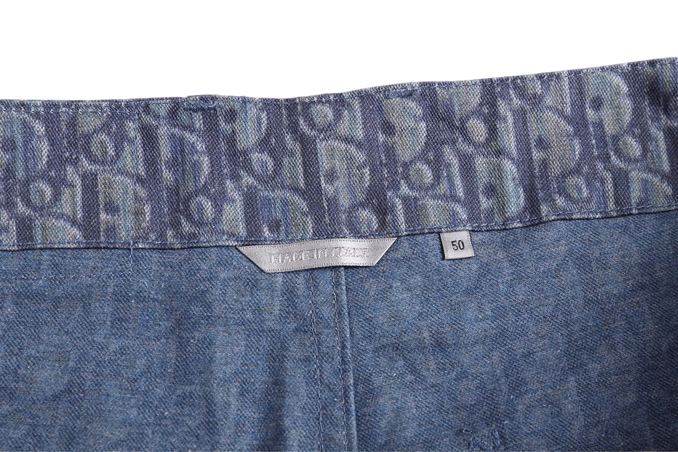 🅿️530 [Exclusive supply] CD full-print cotton double-pocket cargo shorts. Original purchase and development for 17500. The fabric is made of customized twill cotton 10*10 cotton (different from market fabrics), cloth printing, positioning cutting bed, customized leather label, customized I-buckle, customized rope, customized trademark Size: 46.48.50.52