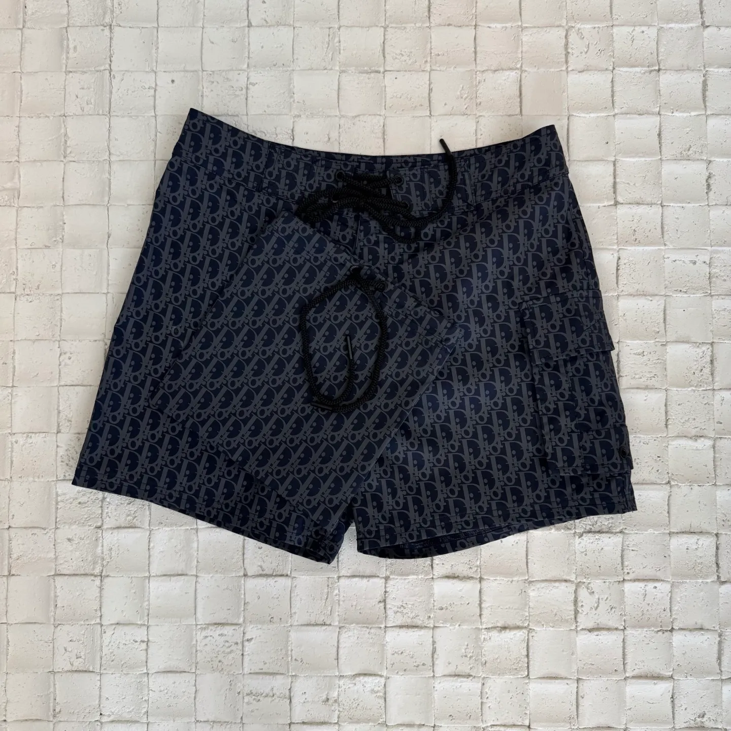 🅿️336 Dio/Dior 25 spring and summer new full-print beach casual shorts Size: S/M/L/XL