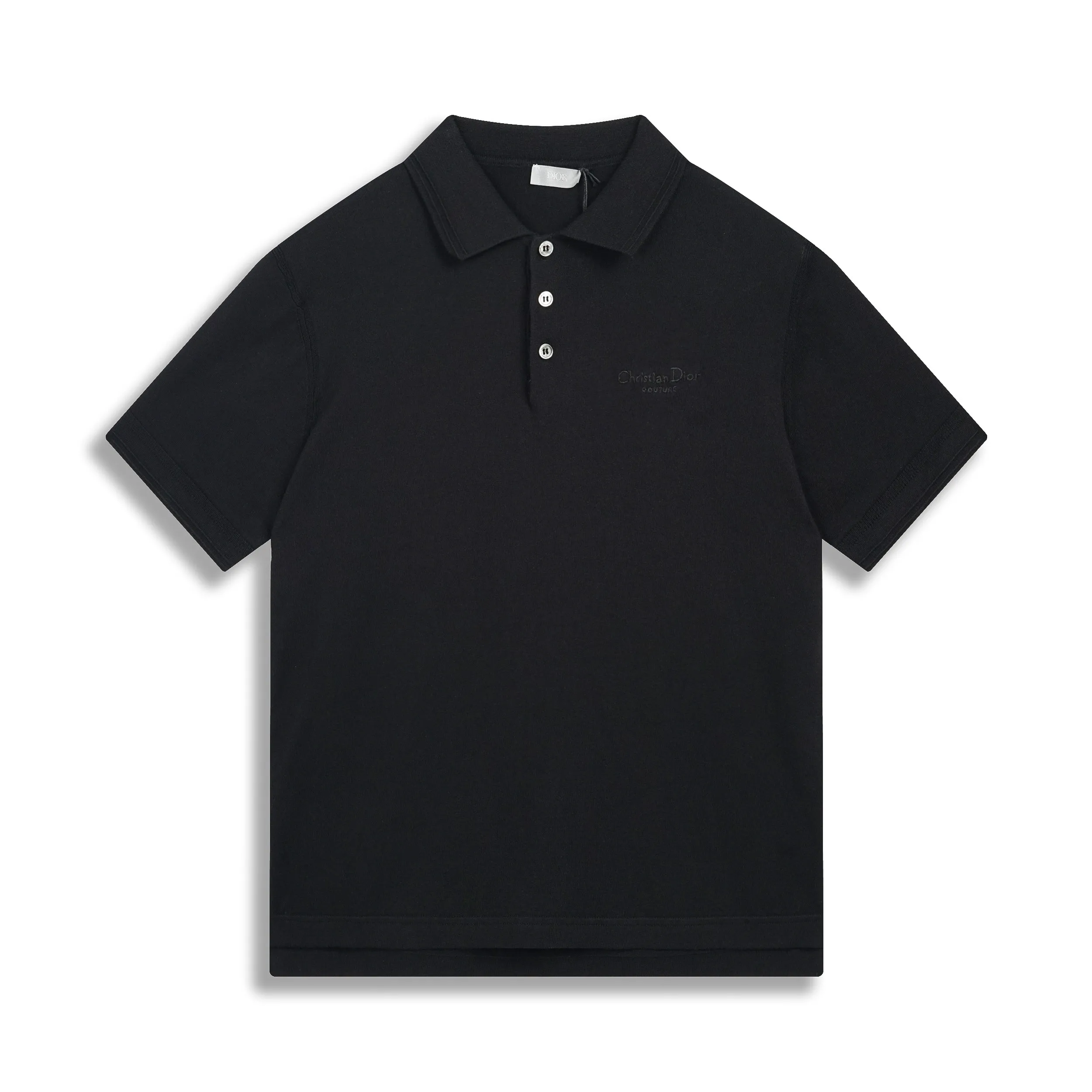 🅿️210 Correct version of high-quality DR/2025 new embroidered knitted Polo shirt. This style is customized with 60-count ultra-fine cashmere cotton, decorated with Christian Dior Couture embroidery of the same tone. The clever encounter between sweater and Polo shirt demonstrates the perfect symphony of simplicity and classics. Taniwa process, a process that creates a convex effect on the surface of knitted fabrics, forming obvious raised stripes on the surface of the fabric through special weaving technology. Jacquard process, a process that creates uneven patterns through clever interweaving of warp and weft threads, forming a pattern with a strong three-dimensional effect. Seam three-dimensional stitching is used, which uses specific sewing methods at the seams to make the clothes more three-dimensional and fit the body. The workmanship is cumbersome and complicated.   SIZE: XS S M L