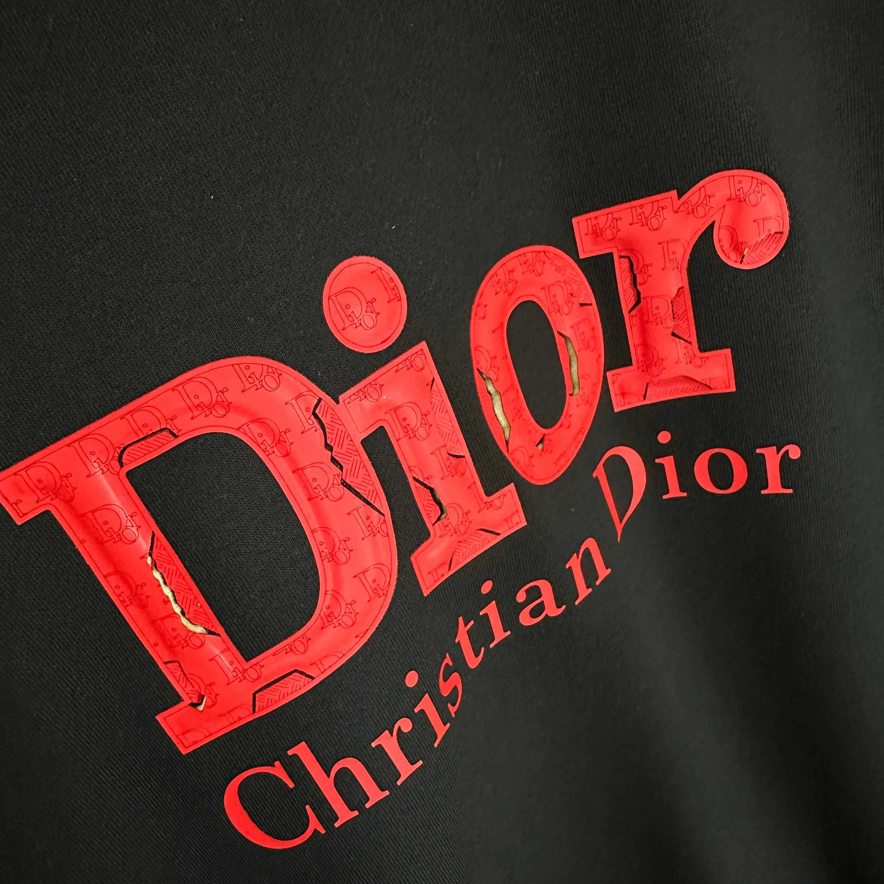 🅿️250 Dio* Christian Dior 2025 early autumn and winter new style Classic letter thick plate three-dimensional silicone burst sponge technology Simple and elegant Customized terry fabric Long-sleeved sweatshirt Unisex Color: Black White Size: S (90-130 pounds) M (120-150 pounds) L (140-165 pounds) XL (160-180 pounds) XXL (180-210 pounds)