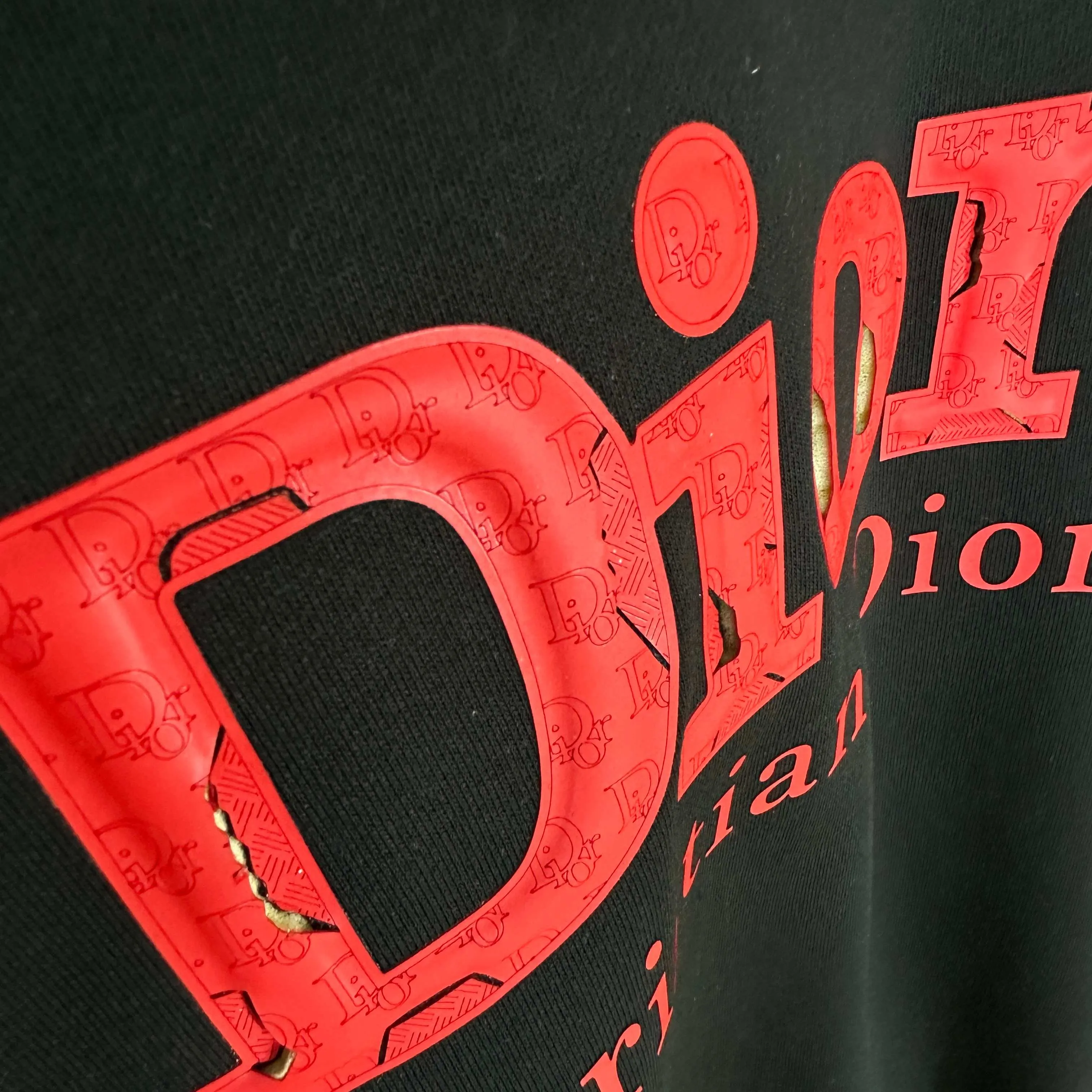 🅿️250 Dio* Christian Dior 2025 early autumn and winter new style Classic letter thick plate three-dimensional silicone burst sponge technology Simple and elegant Customized terry fabric Long-sleeved sweatshirt Unisex Color: Black White Size: S (90-130 pounds) M (120-150 pounds) L (140-165 pounds) XL (160-180 pounds) XXL (180-210 pounds)