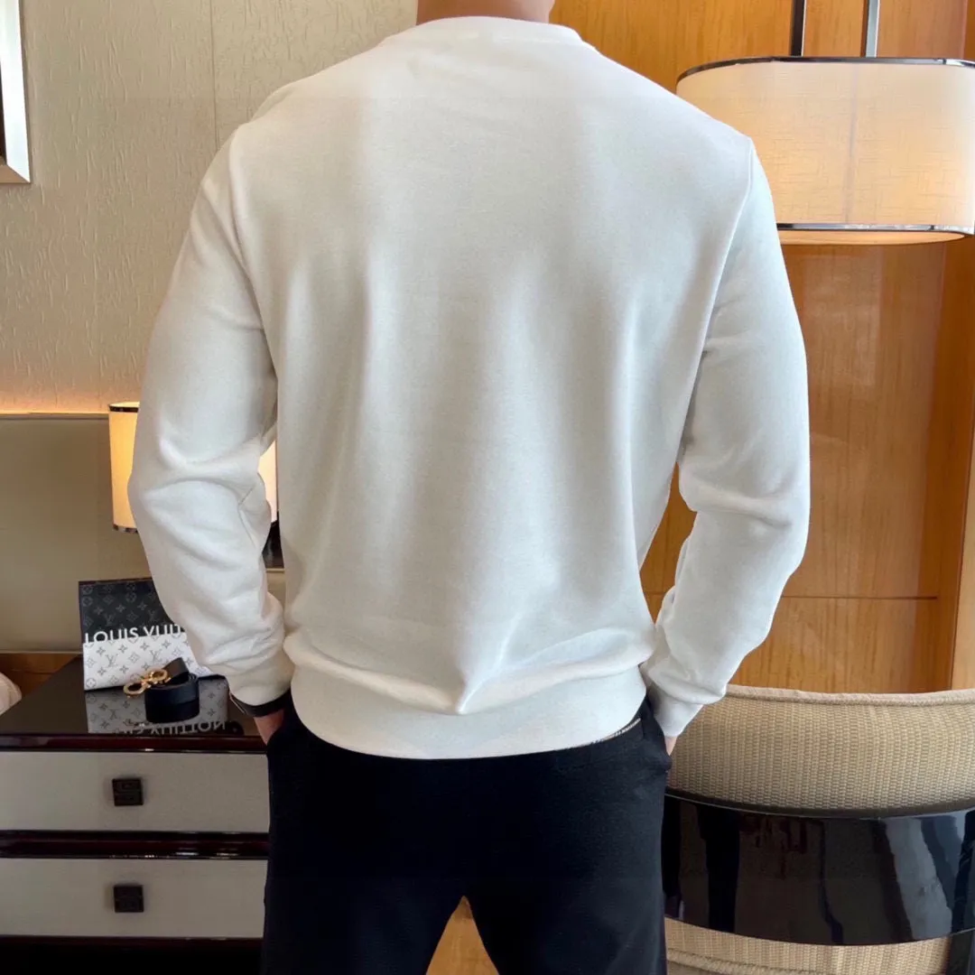 🅿️220 brand [DIOR Dior] (good news for fat people) 2025ss autumn latest long-sleeved round-neck sweatshirt, on sale simultaneously on the official website. Refreshing and breathable. Made of top Tencel Roman. Comfortable and soft. 3D three-dimensional clarity. Super fashion sense. Great for gifting and keeping for yourself. Size: M-5XL (can wear up to 220 pounds)