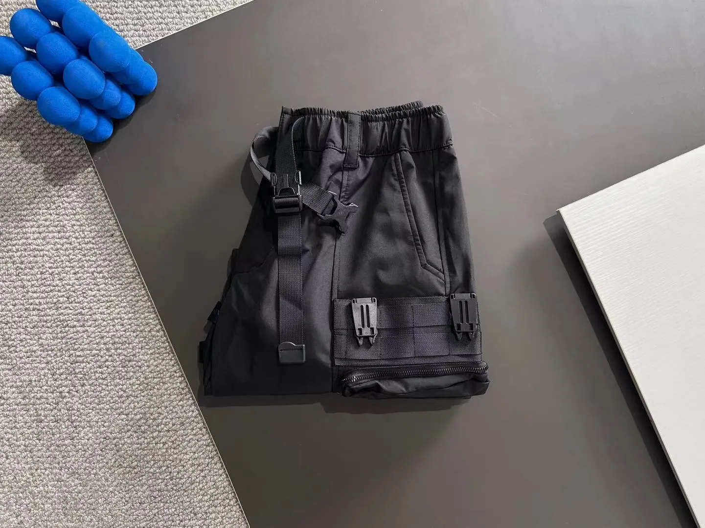 🅿️360 next day shipping DIOR Dior Heavy Industry Design Functional Workwear 2025 Men's Summer Multi-Pocket Paratrooper Pants Loose Sports Five-Fifth Pants Trendy Brand Medium Pants Size M-3XL