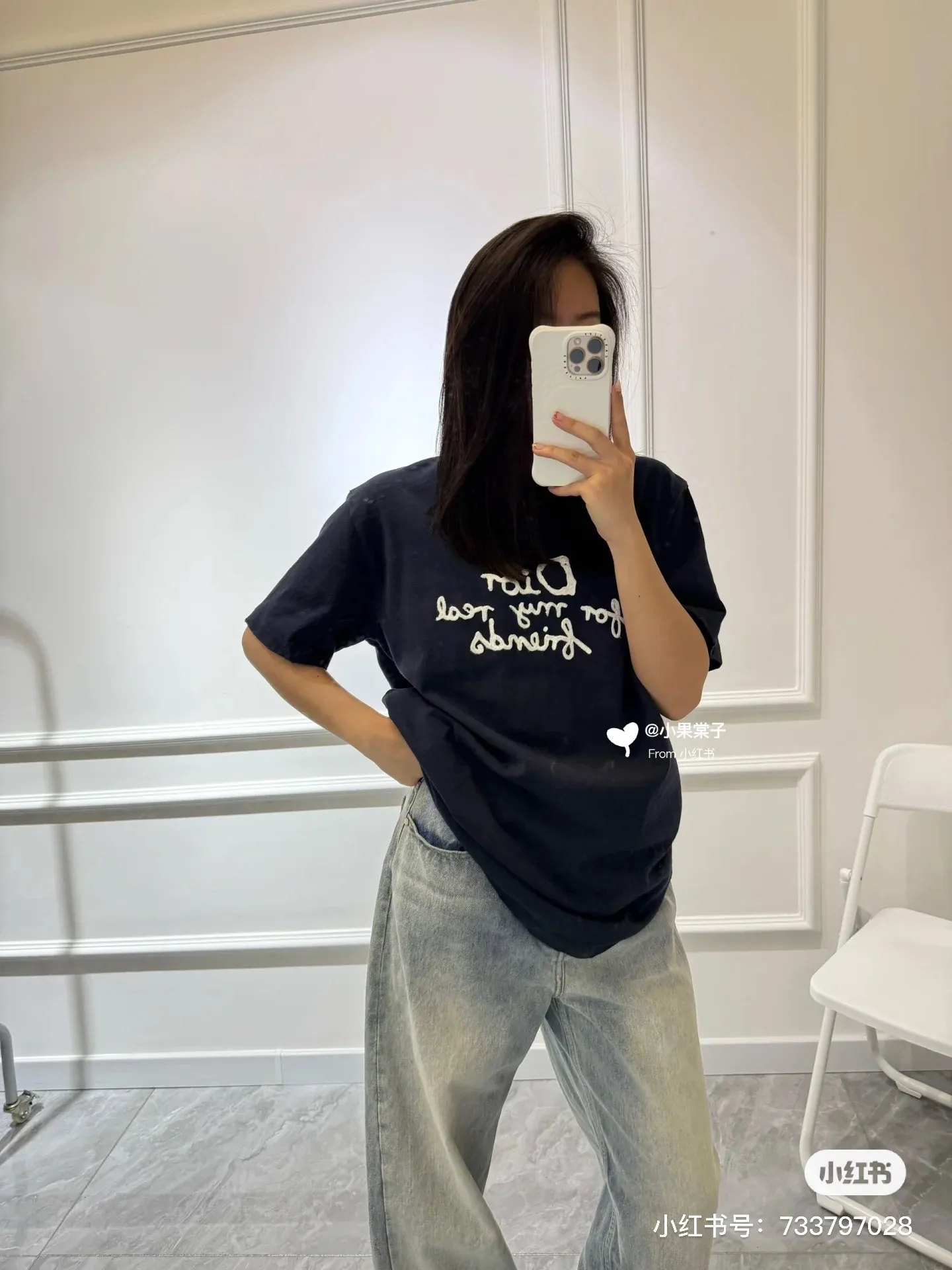 🅿️138 M238#Dior•🇫🇷25ss new linen cotton thin round neck short-sleeved T-shirt ✅✅✅Ready stock Focus on quality Feel free to compare Size: S M L Color: White Black