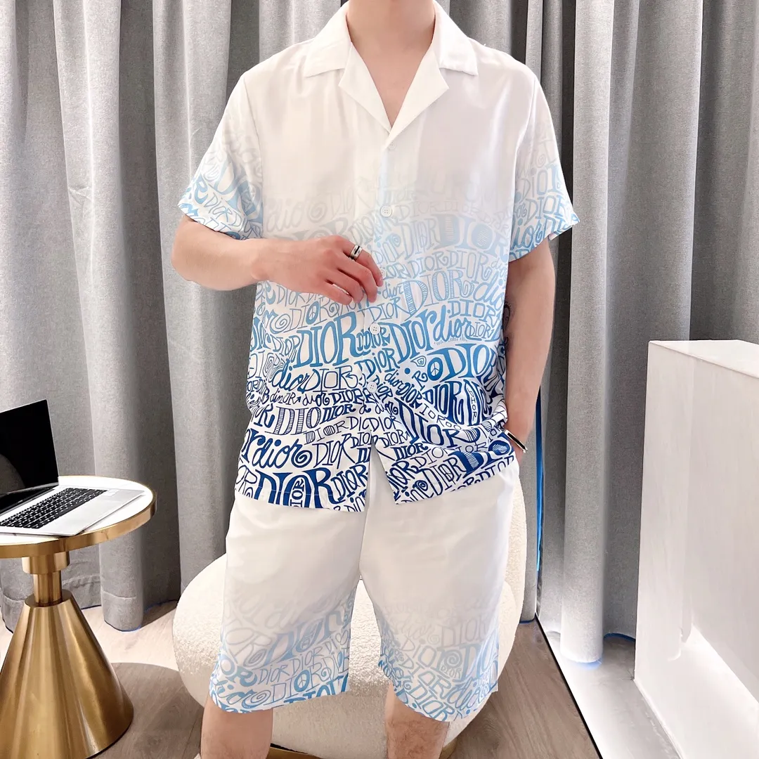 🅿️340 2024 DIOR Dior home wear, high-end Korean silk fabric, skin-friendly, soft and comfortable, couple size M～XXXL