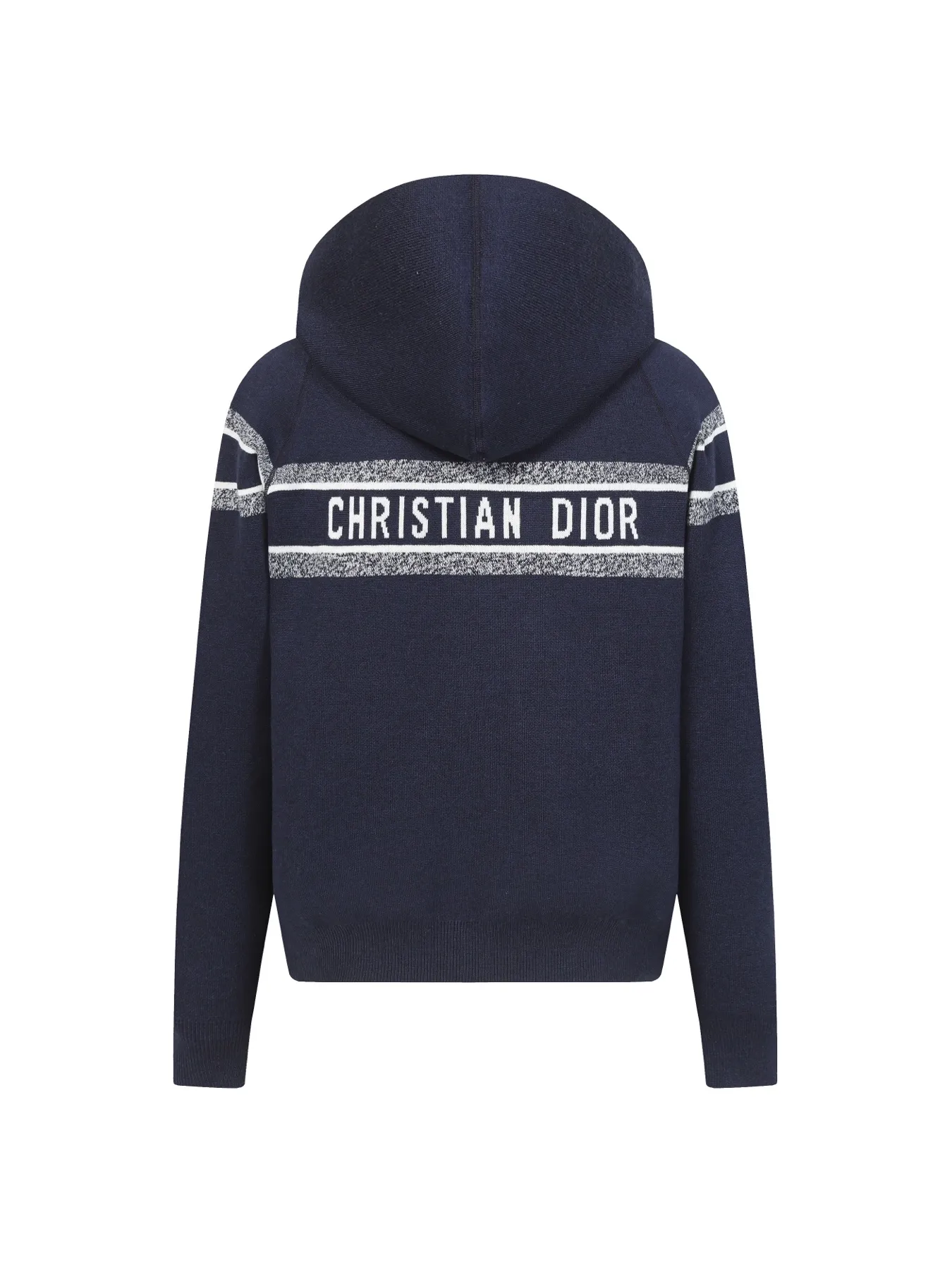 🅿️540 DIOR/Dior double-sided jacquard cashmere knitted hood (navy blue). The original version was purchased for 22,337 and developed. The fabric is made of cashmere blended knitted fabric, which is soft and comfortable. It features a zip closure at the front and subtle ribbed trimming at the cuffs and hem. The reversible design features a solid blue hue on one side and the brand's signature Oblique pattern on the other, with Cistian strap detailing on the back. The unlined cut ensures a light and effortless fit, while the slim fit creates an elegant silhouette. The entire piece has exquisite craftsmanship, double-sided knitting technology enables reversible wear, and ribbed edges enhance the three-dimensional effect. Dry cleaning and maintenance are recommended to maintain the delicate texture of cashmere fabrics. This piece is both casual and fashionable, and can be easily matched with all kinds of clothing, showing the brand's exquisite craftsmanship and classic aesthetics. Color: Navy Gray Size: S M L