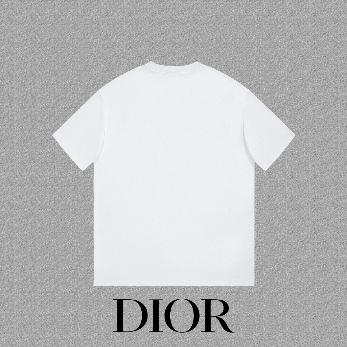 🅿️170 [DIOR Dior] 2025FW short-sleeved T-shirt LOGO printing High-end 26s double yarn 300g fabric Heavy fabric Customized frame ribbing in the same cylinder and dyeing Complete three standards Same style for men and women Color: Black White Size: S M L XL 2XL