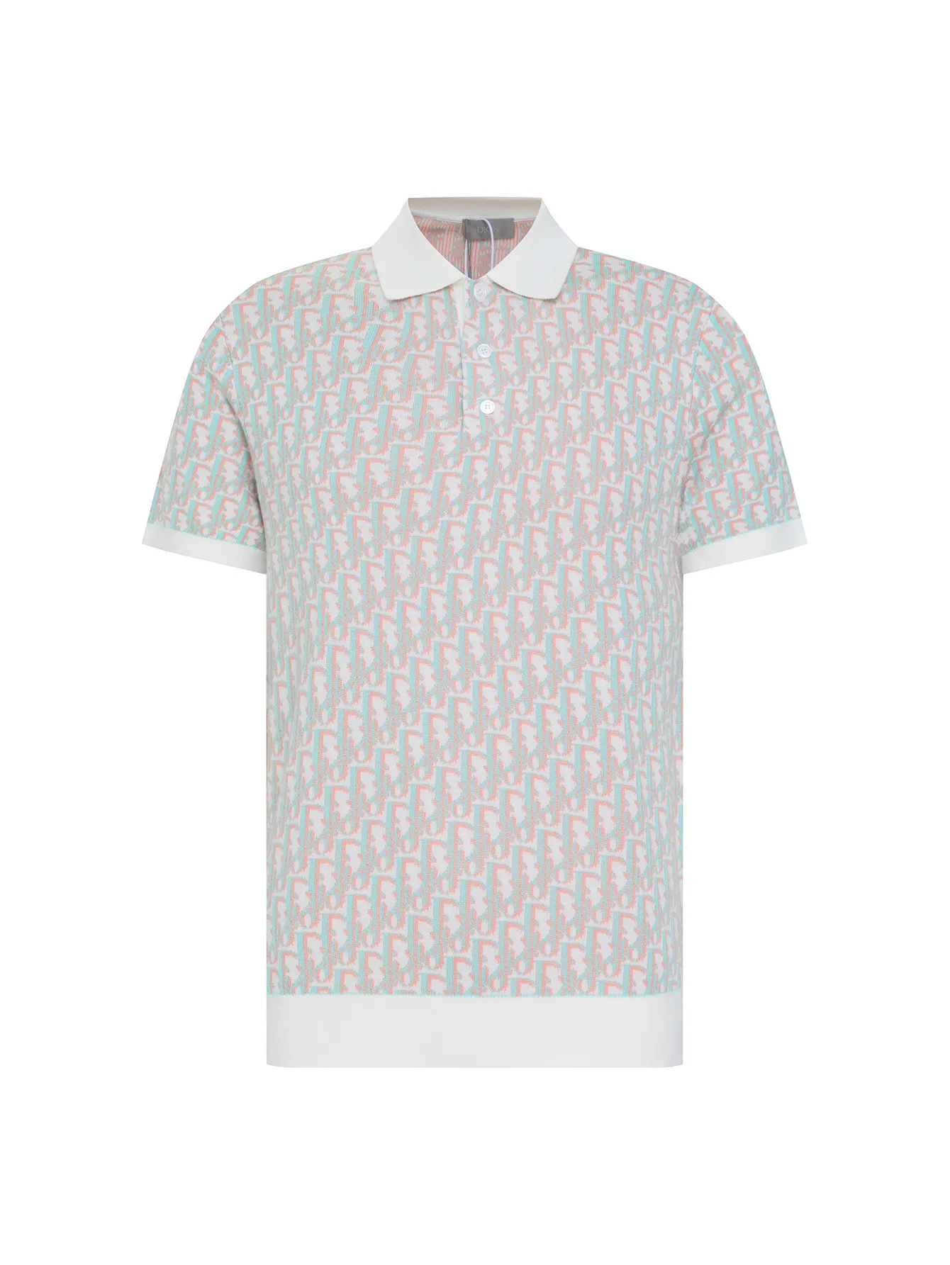 🅿️340 (ZP version) -Dior official website classic letter jacquard Tencel knitted short-sleeved Polo shirt, same style for men and women -Using ZP custom-dyed Tencel knitted fabric, threads are custom-dyed in the same cylinder with zero color difference, full set of accessories customized to distinguish the market currency, welcome to compare -Color Black White -Size S M L XL