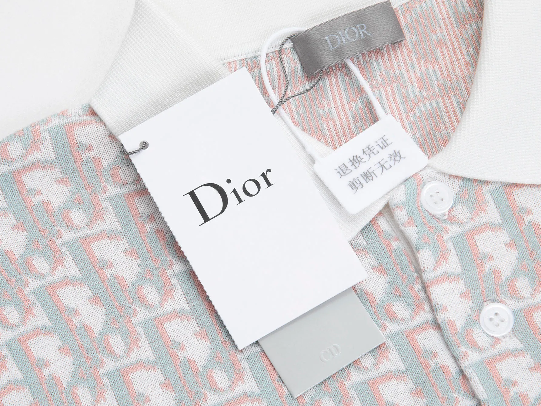 🅿️340 (ZP version) -Dior official website classic letter jacquard Tencel knitted short-sleeved Polo shirt, same style for men and women -Using ZP custom-dyed Tencel knitted fabric, threads are custom-dyed in the same cylinder with zero color difference, full set of accessories customized to distinguish the market currency, welcome to compare -Color Black White -Size S M L XL
