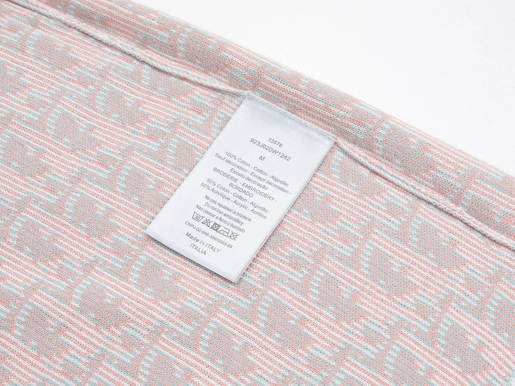 🅿️340 (ZP version) -Dior official website classic letter jacquard Tencel knitted short-sleeved Polo shirt, same style for men and women -Using ZP custom-dyed Tencel knitted fabric, threads are custom-dyed in the same cylinder with zero color difference, full set of accessories customized to distinguish the market currency, welcome to compare -Color Black White -Size S M L XL