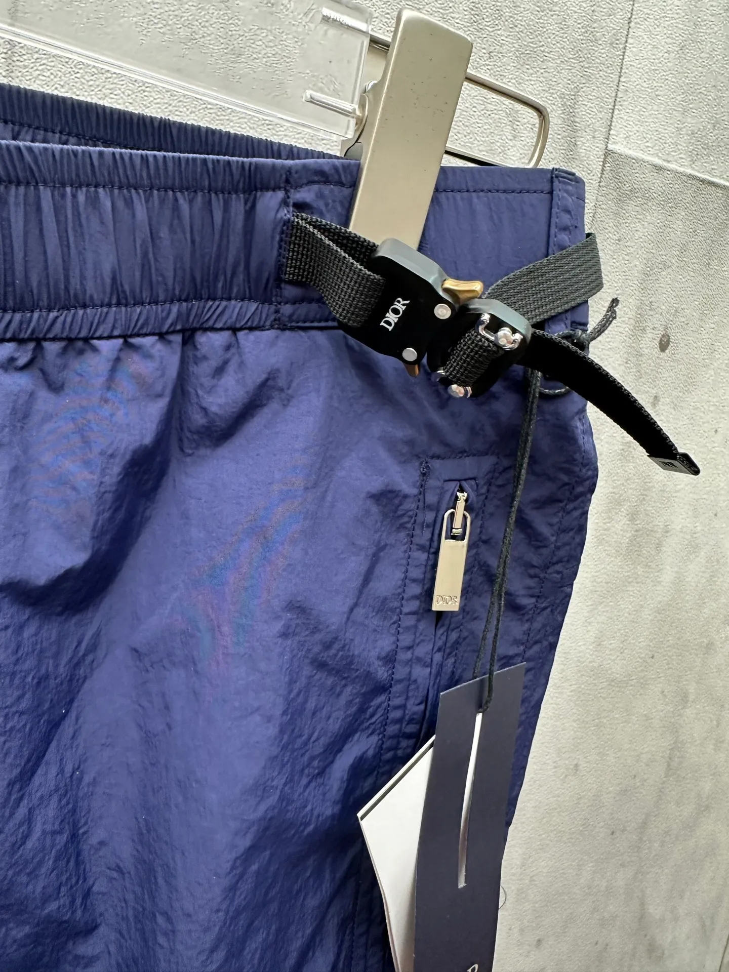 🅿️420 DIOR Dior spring and summer new belt buckle pocket zipper shorts Size: S M L XL