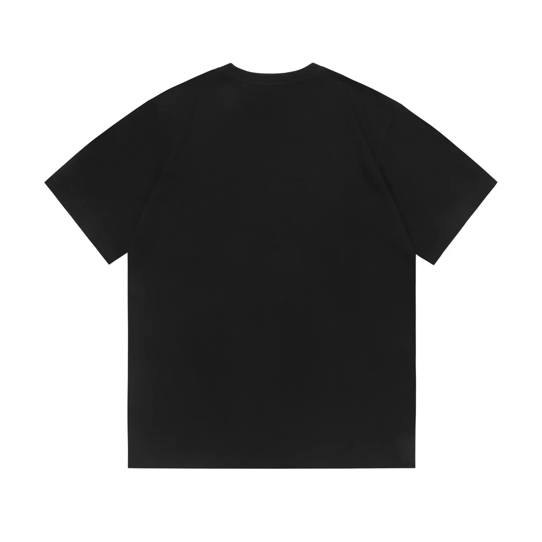 🅿️170 Dior 2025 new high-density embroidered hot-printed letter logo, same style for men and women, short-sleeved T-shirt ·Customized 260g 100% double yarn pure cotton fabric ·Imported Tajima machine embroidery process ·Defined dyeing of 32 double-strand threads ·Complete collar label, hangtag, main mark and three labels Color: black Size: XS S M L