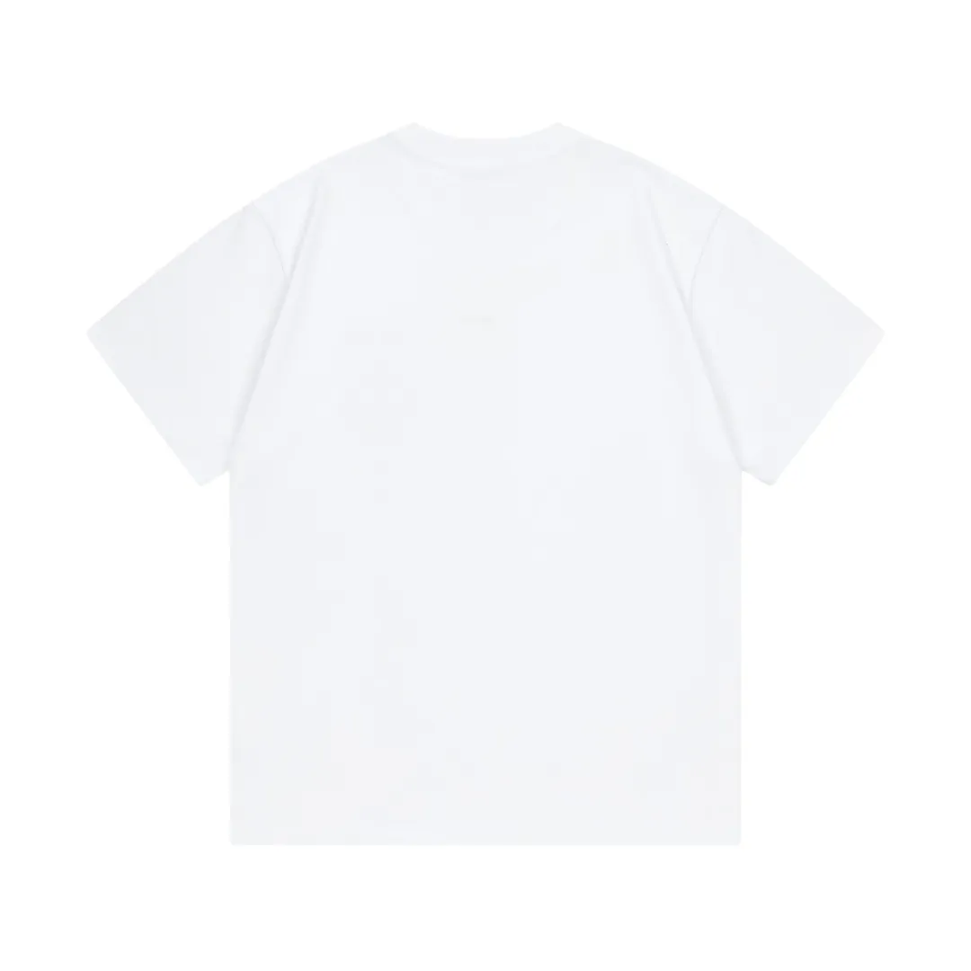 🅿️170 Dior Dior joint KAWS series 2025 new style snake-shaped letter logo Uniform short-sleeved T-shirt for men and women ·Customized 280g 100% double yarn pure cotton fabric ·Dyeing 32 counts double-strand thread ·Kangli digital direct printing process ·Collar label, hangtag, main mark and three complete labels Color: white Size: XS S M L