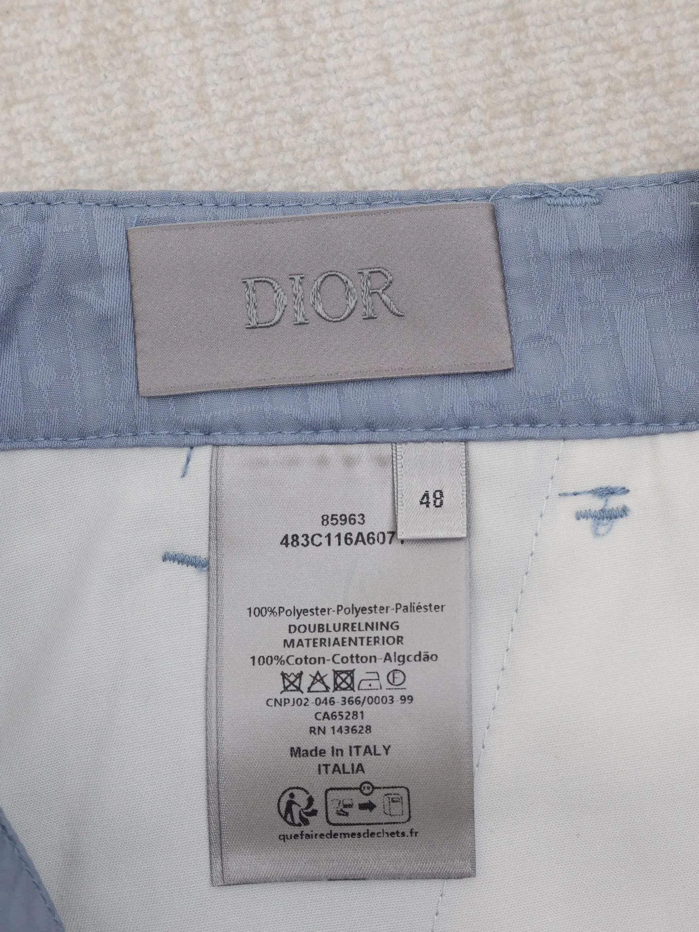 🅿️430 Dio*/Dior 25SS new oblique printed mulberry silk blend cargo shorts. Equipped with zipper buttons and hook fasteners, two side welt pockets, two front zipper pockets with Dr zip pullers, two rear welt pockets, and belt loops.  Size：S/M/L/XL