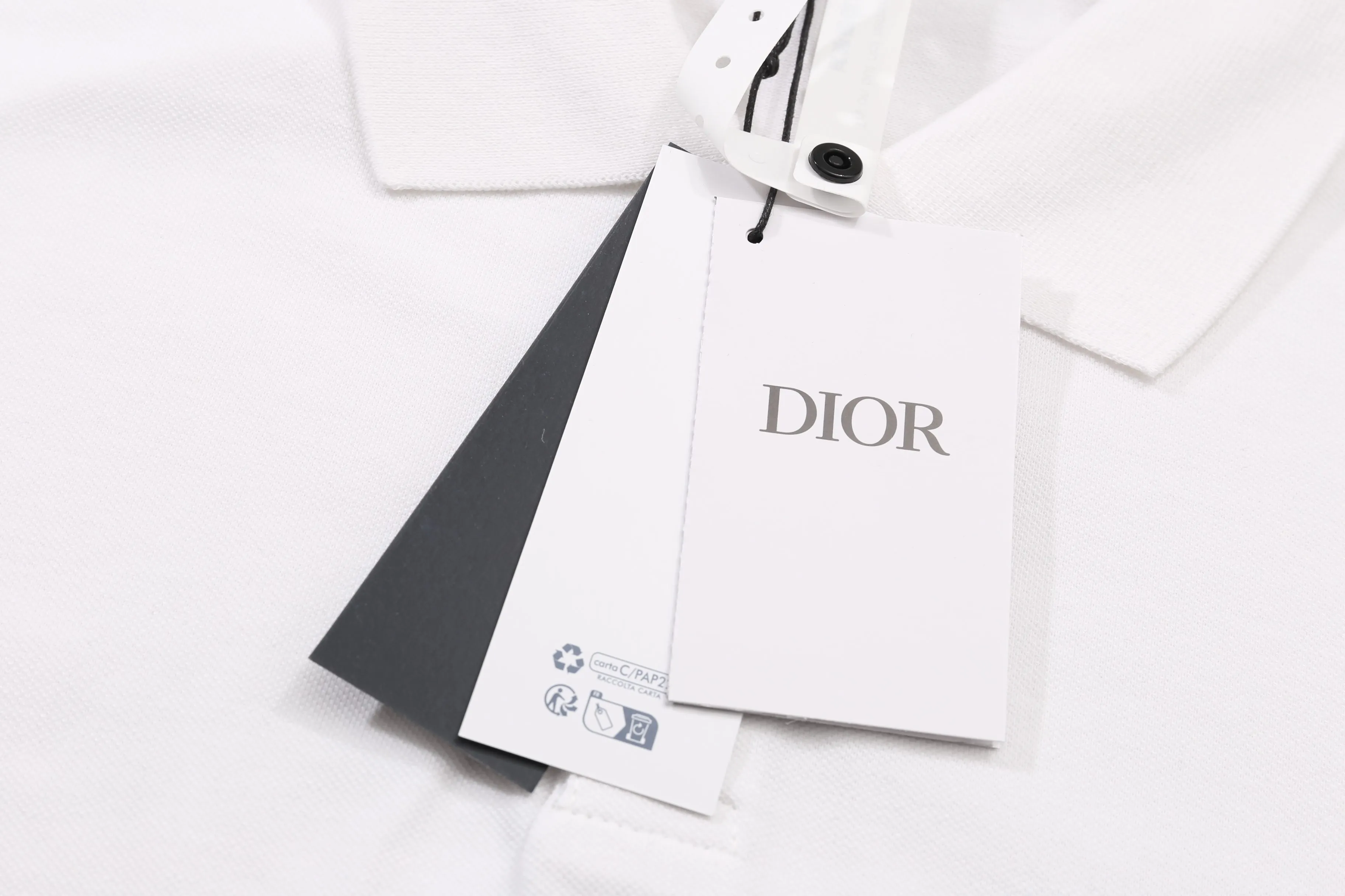 🅿️200 Correct version of high quality DR summer2025ss new CD Hylton Nel joint embroidered cat lapel short-sleeved polo shirt SIZE: XS S M L