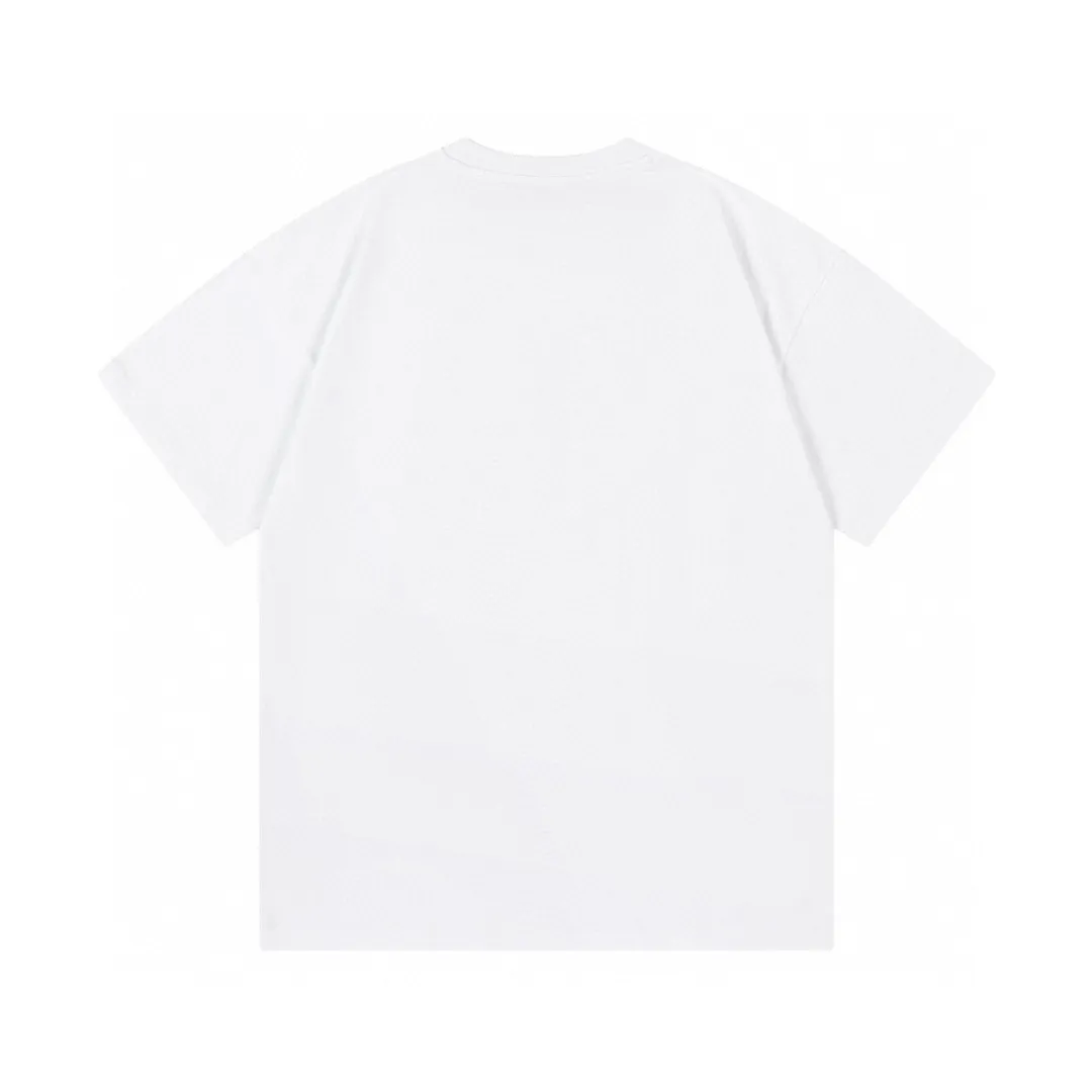 🅿️170 Dior Dior 2025 new model co-branded Stone Island limited series High-density embroidered letter logo Unisex short-sleeved T-shirt · Customized 280g 100% double yarn pure cotton fabric · Custom dyed 32 double-strand threads · Imported Tajima machine embroidery technology · Complete collar label and hangtag main mark and three labels Color: White Size: XS S M L