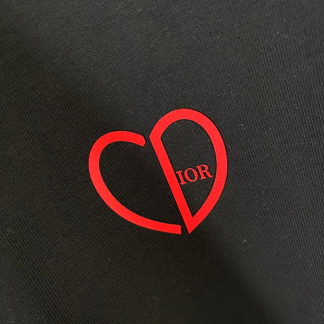 🅿️170 Dio Dior 2025 new summer style love letter three-dimensional silicone printing short-sleeved T-shirt customized fabric 300g same style for men and women Color: black white rose red iron gray Size: S M L XL XXL five sizes ​