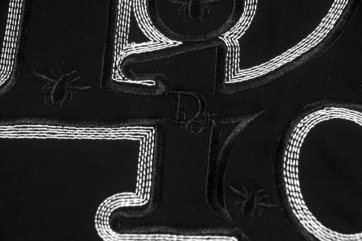 🅿️160 Dior*2026 latest short-sleeved material: high version 300g double yarn combed cotton Size: S M L XL Color: black white Style number: W3655