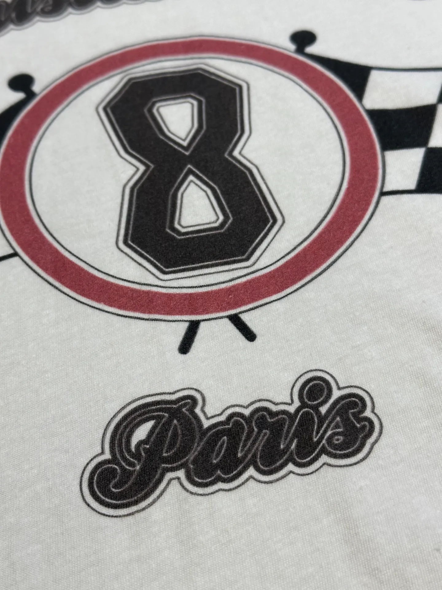 🅿️300 Women's Dior No. 8 Racing Element Printed Short Sleeves This T-shirt is carefully made of white cotton jersey fabric and decorated with the racing element No. 8 logo on the front, creating a sophisticated and fashionable look.  size：s m l