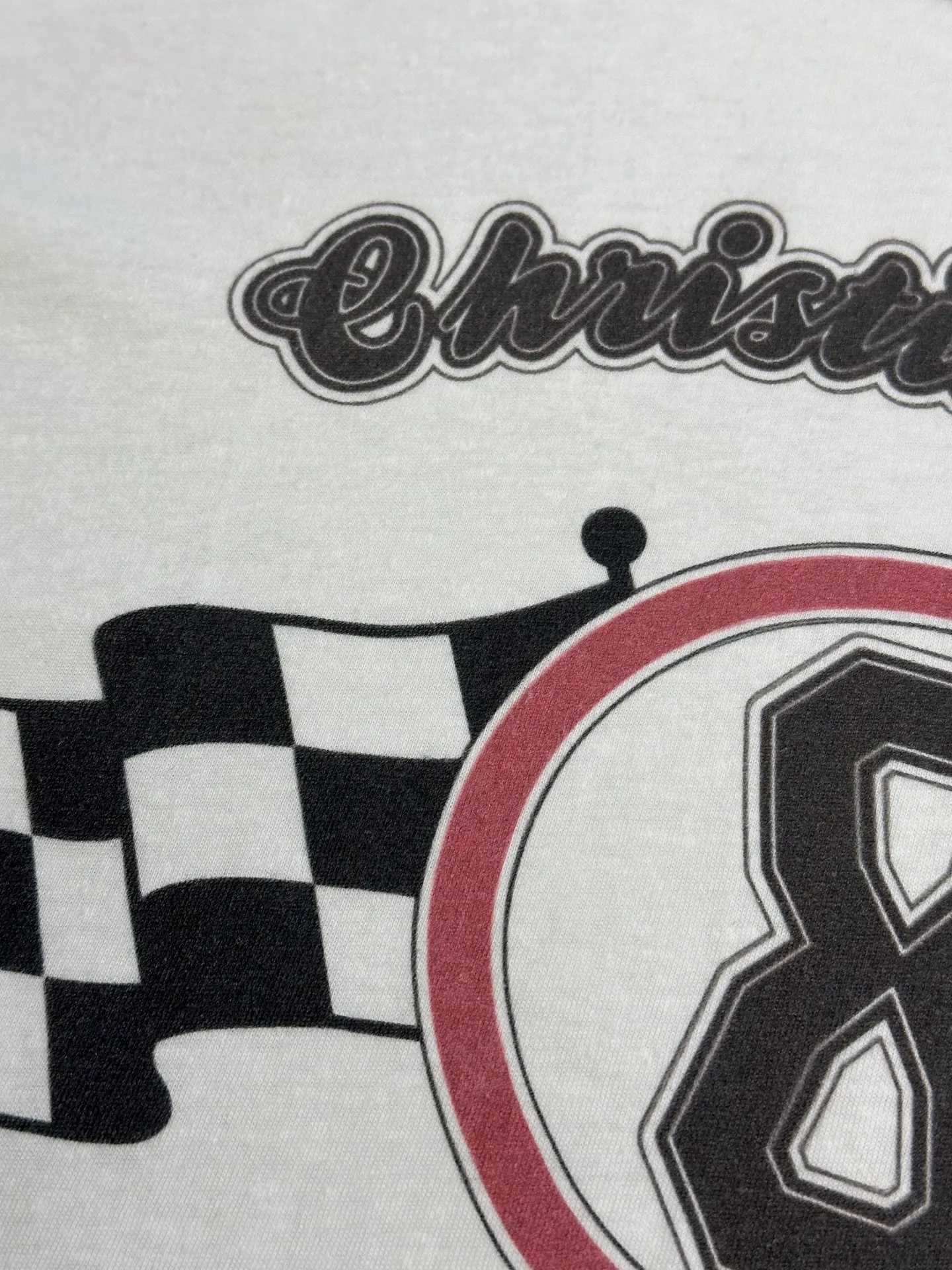 🅿️300 Women's Dior No. 8 Racing Element Printed Short Sleeves This T-shirt is carefully made of white cotton jersey fabric and decorated with the racing element No. 8 logo on the front, creating a sophisticated and fashionable look.  size：s m l