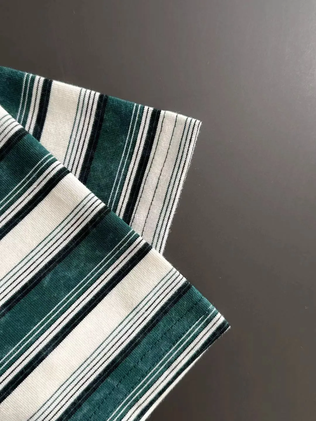 🅿️270 shipped next day DIOR Dior 2025 spring and summer new high quality launch of double yarn pure cotton striped fabric short-sleeved personalized exclusive style will not deform or shrink after being soaked in water SIZE: M-3XL