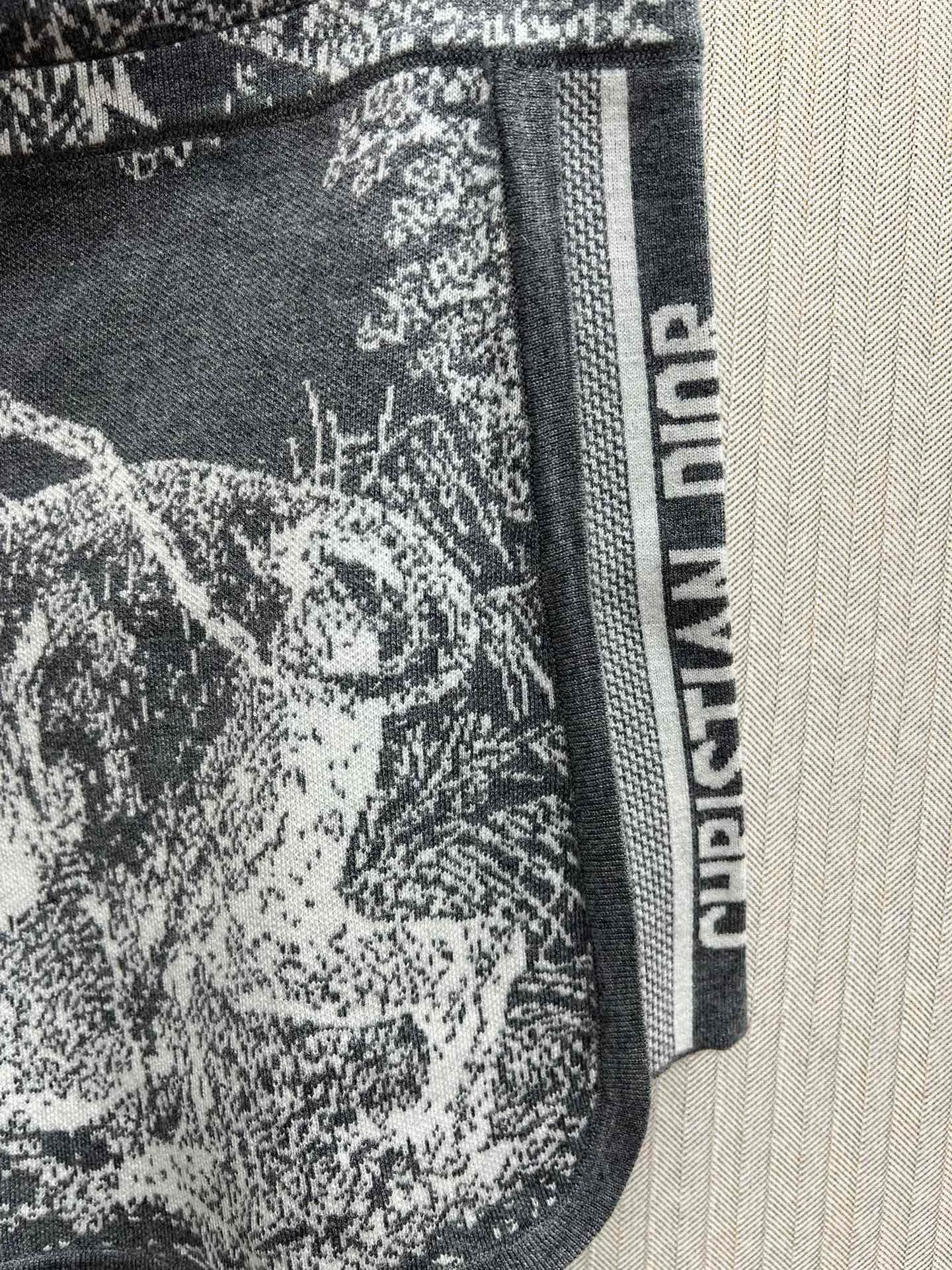 🅿️680 complete set of Dior 25ss new letter logo Rui jungle jacquard loose knitted shorts Size: S.M.L.