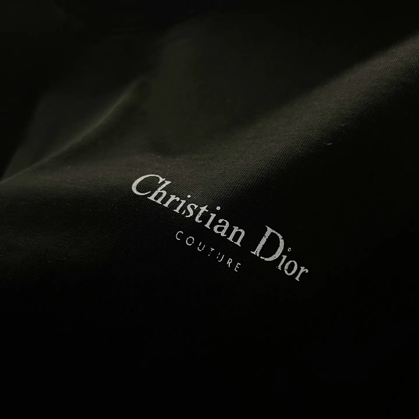 🅿️180 DIOR/Dior 260g round neck short-sleeved T-shirt, brand letter small mark LOGO, lily of the valley pattern printing process, official synchronization, high version, high quality, fashionable personality, versatile trend, pure original quality, original fabric, tag, collar label, washed wheat, three labels complete, color: black, apricot, gray. Size: XS-L