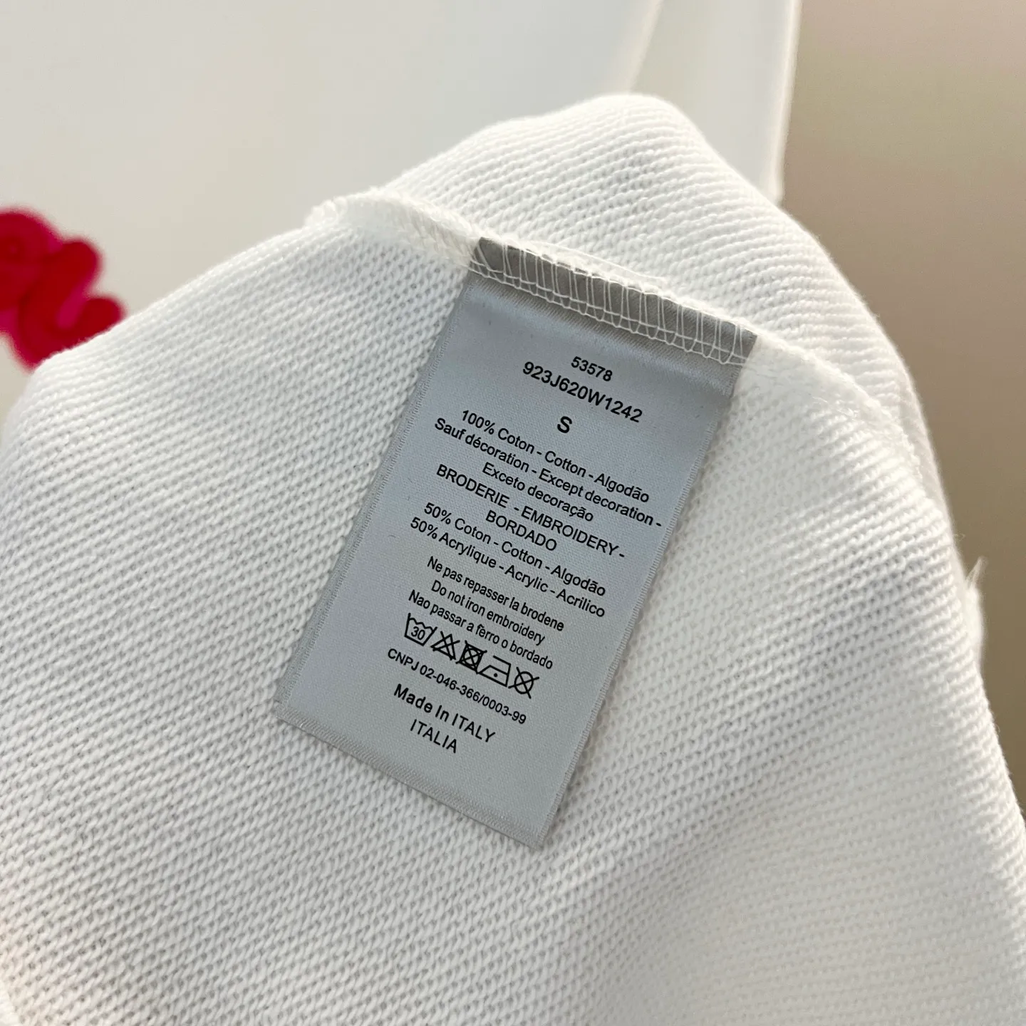 🅿️250 DIOR/Dior 420g pure cotton round neck sweatshirt, simple neon color embroidery🪡letter LOGO micro-labeling technology, official synchronization, high version, high quality, fashionable personality, versatile trend, pure original quality, original fabric, tag, collar label, washed wheat, complete three labels, color: black, white. Size: XS-L