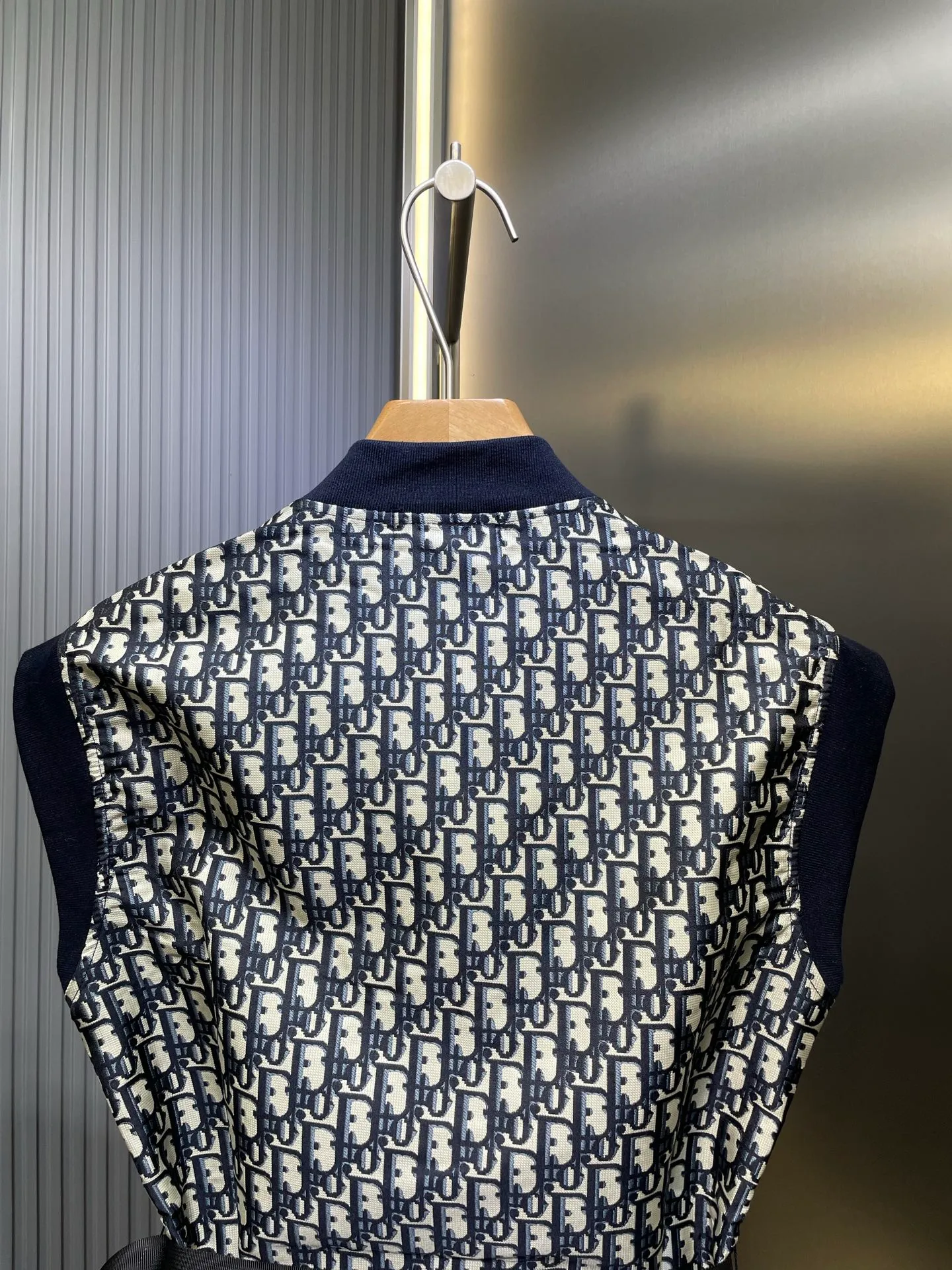 🅿️440 Dior 🌟【Top Replica】Home Presbyopia series dress with belt Customized yarn-dyed jacquard LOGO fabric Classic stand-up collar waist A-line skirt style that does not flatter the upper body and looks slim Thread stitching is casual and fashionable for age-reducing girls Size: SML