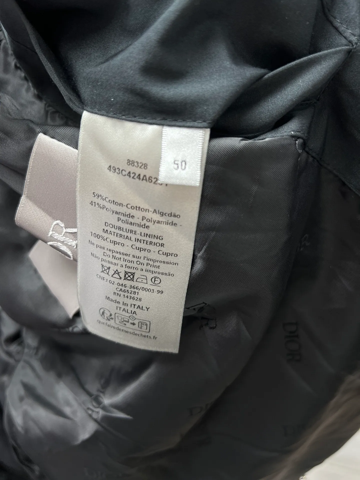 🅿️640 Dior 25ss new solid color logo printed hooded zipper long-sleeved jacket! Size: S.M.L.XL.