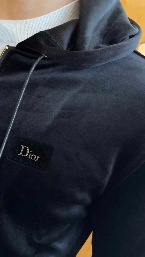 🅿️460 [DIOR Dior] (Fat Man Gospel) 2025 autumn and winter new double-sided gold velvet suit is here (thick velvet) Milan fashion designer handsome cardigan suit, sneak peek, exclusive ready sale, simple yet fashionable, simple and capable, showing elegance, luxury, fashion and supreme quality, suitable for various occasions. Equipped with customer-supplied high-end hardware with logo and engraved embroidery technology M-4XL (can wear up to 200 pounds)