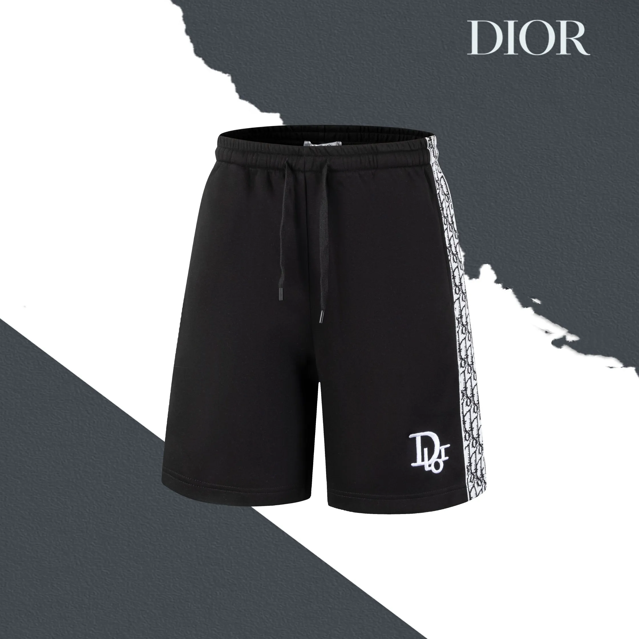 🅿️190 model number SL48 DIOR small logo embroidered side logo webbing shorts, same style for couples, no pilling, no fading, comfortable and breathable, high weight 320g composite fabric, counter synchronization, full package It is different from the fake version on the market. A pair of small shorts is rich in details, but it can also show the development strength. Sizes S-XL