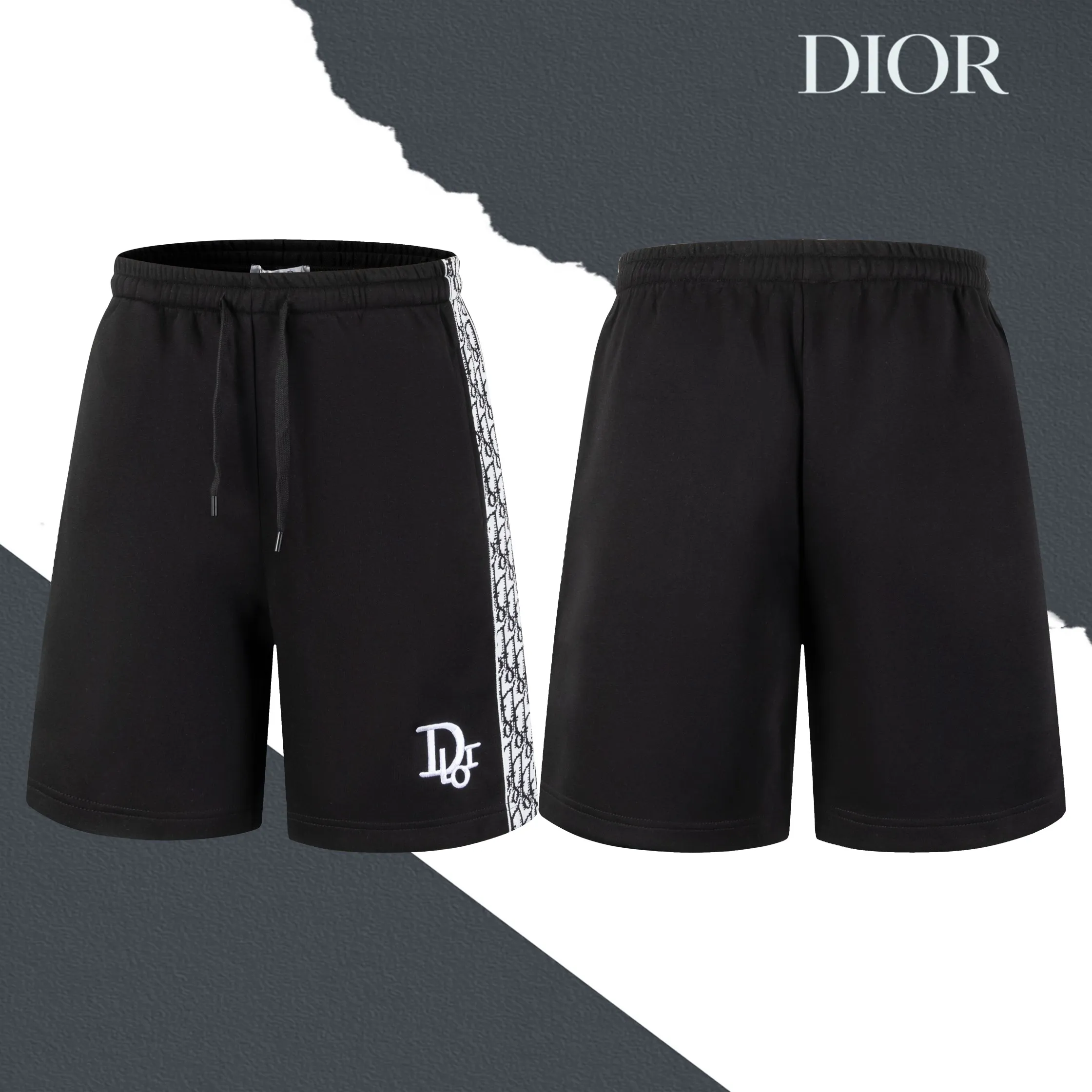 🅿️190 model number SL48 DIOR small logo embroidered side logo webbing shorts, same style for couples, no pilling, no fading, comfortable and breathable, high weight 320g composite fabric, counter synchronization, full package It is different from the fake version on the market. A pair of small shorts is rich in details, but it can also show the development strength. Sizes S-XL