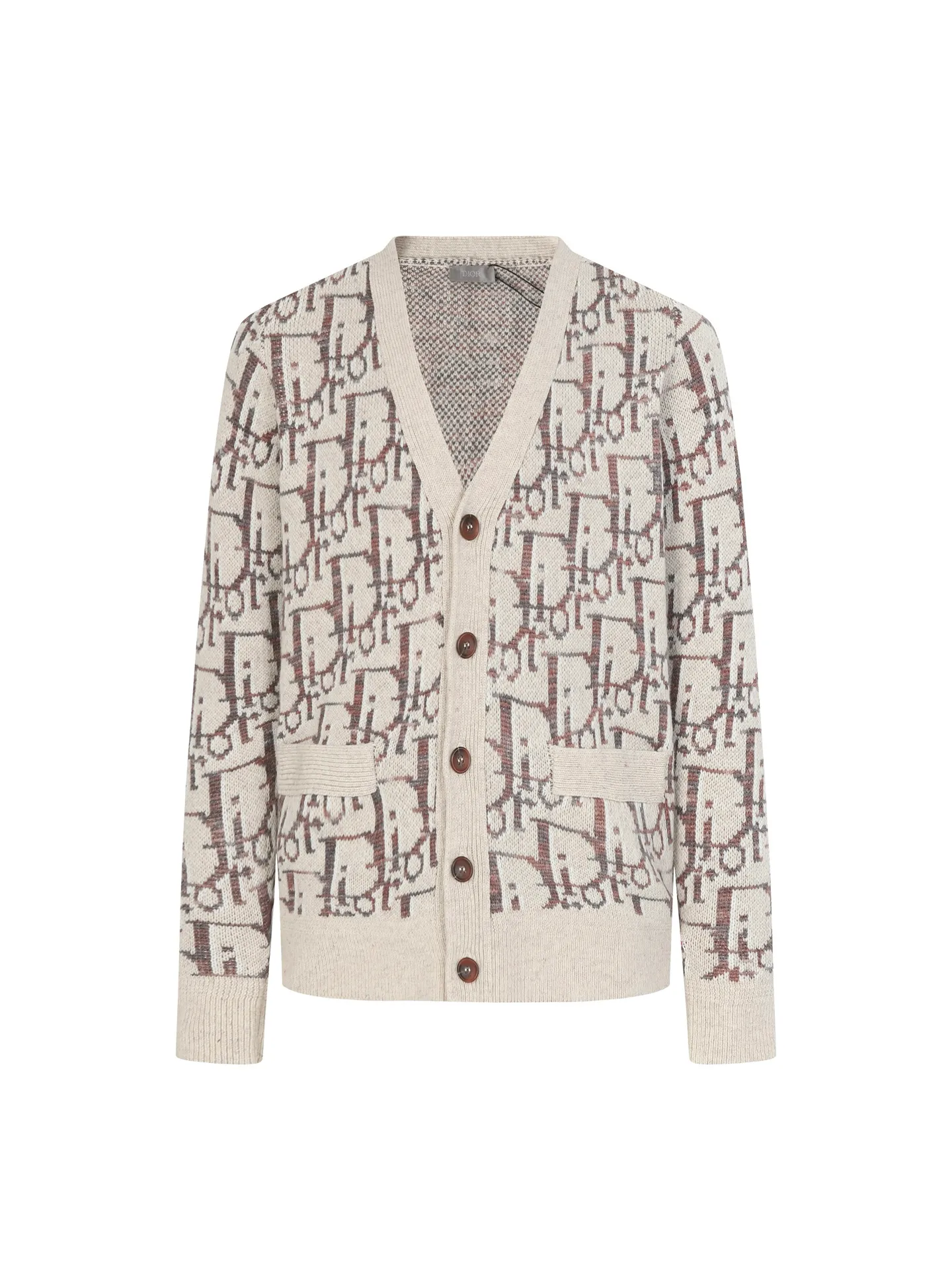 🅿️650 [Wool] Dior/Dior presbyopic all-over printed wool cardigan is made of 100% wool. The weaving method uses 10 medium-thick and fine grains. It is woven on an imported wool loom. The sweater reinterprets Dior's classic Oblique printing pattern. Crafted from sheep wool jacquard with ribbed details for a classic silhouette. Can be paired with a variety of outfits to show off your personality. size: S M L XL