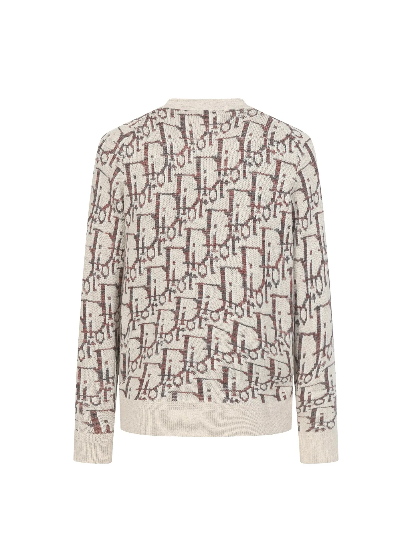 🅿️650 [Wool] Dior/Dior presbyopic all-over printed wool cardigan is made of 100% wool. The weaving method uses 10 medium-thick and fine grains. It is woven on an imported wool loom. The sweater reinterprets Dior's classic Oblique printing pattern. Crafted from sheep wool jacquard with ribbed details for a classic silhouette. Can be paired with a variety of outfits to show off your personality. size: S M L XL