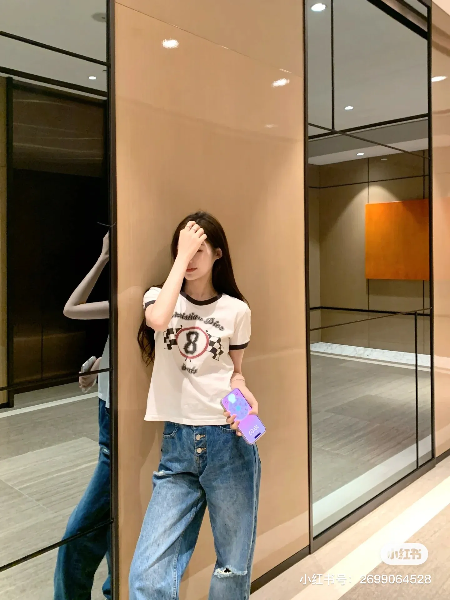 🅿️130 M251##Dior•🇫🇷25ss new linen printed thin short-sleeved T-shirt ✅✅✅Ready stock Focus on quality and feel free to compare Size: S M L Color: White