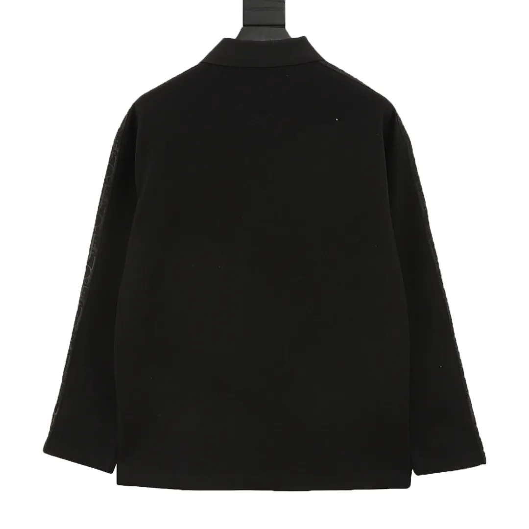 🅿️380 DIOR/Dior webbing embroidered lapel long-sleeved polo shirt is made of customized fabrics. DuPont Sorona material is added, which is skin-friendly, long-lasting antibacterial, anti-mite, and more washable. The cotton thread has been repeatedly processed to remove inferior coarse fibers and impurities, leaving only high-quality cotton fibers, making the fabric more advanced and classy. Environmentally friendly polishing enzyme technology gives the fabric a clean appearance and clear texture. Simple and exquisite! Full of sense of ceremony! Simple and luxurious, full of design! It gives people a simple but not boring feeling, creating a low-key and unique personalized fashion! Fine workmanship, compare with the counters! A highly recognizable long-sleeved style with great upper body effect!!! Super versatile! Same style for men and women. Size：S-L