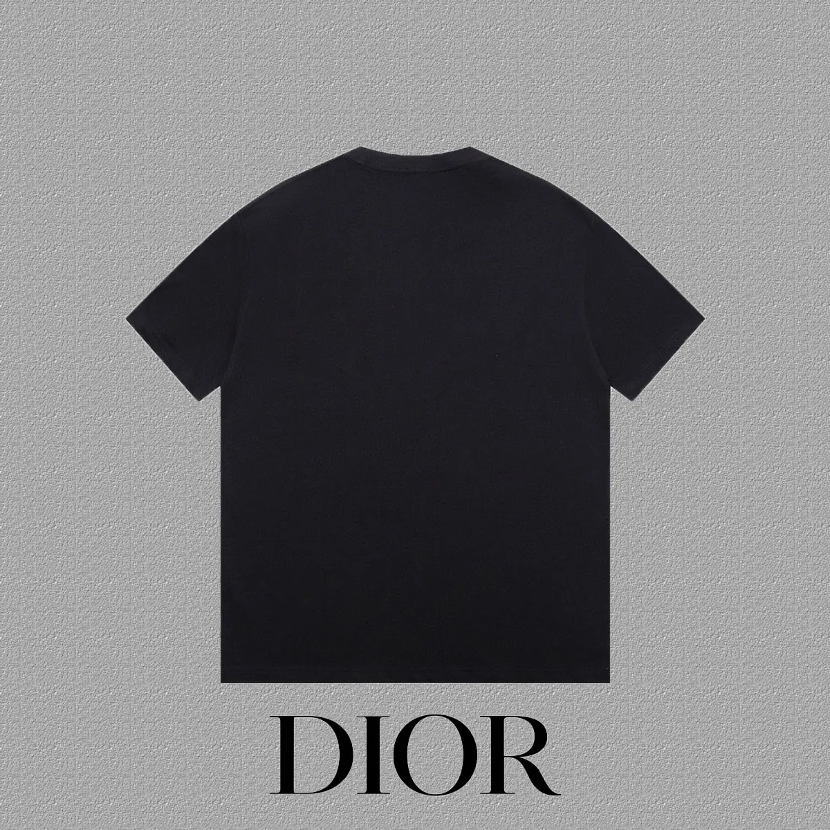 🅿️170 [DIOR Dior] 2025FW short-sleeved T-shirt LOGO printing High-end 26s double yarn 300g fabric Heavy fabric Customized frame ribbing in the same cylinder and dyeing Complete three standards Same style for men and women Color: Black White Size: S M L XL 2XL