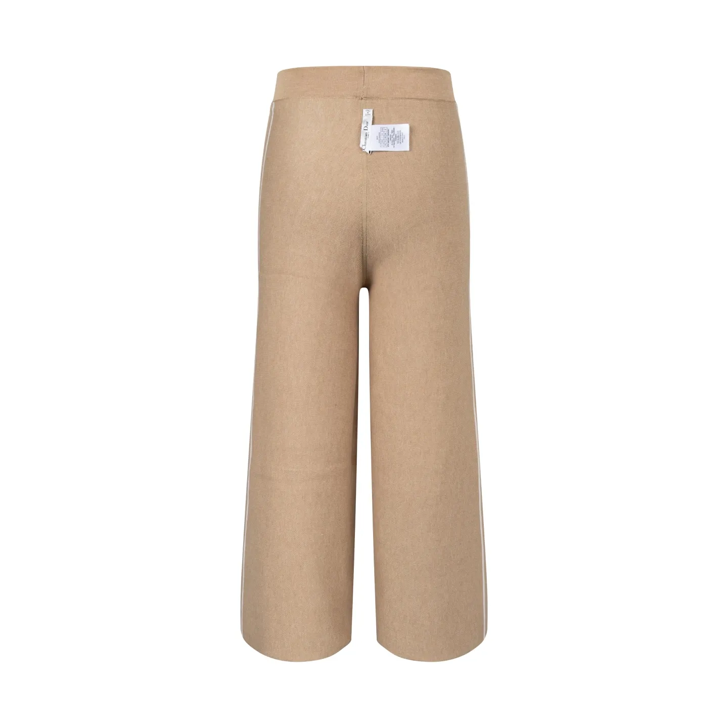 🅿️480 [Exclusive supply] CD 25FW presbyopic reversible cashmere trousers (khaki) The fabric is made of imported cashmere yarn double-sided jacquard fabric and can be worn on both sides. The fabric uses monogram jacquard double weaving technology to present the brand's iconic presbyopia pattern, which combines luxurious texture with practical functions. Swiss machine embroidery stitching technology ensures every detail is exquisite and perfect, and the stitches are even and delicate. The classic straight-leg design subtly modifies the leg lines, making the upper body slim and elegant. Double-sided jacquard technology keeps both sides of the fabric flat and crisp, making it comfortable and layered. Selected high-quality cashmere yarn brings a soft and skin-friendly touch experience while having good warmth retention and breathability. The overall craftsmanship is exquisite, and high-end quality is reflected from fabric weaving to finished product sewing. It is an exquisite item that is both fashionable and practical. Size:S/M/L