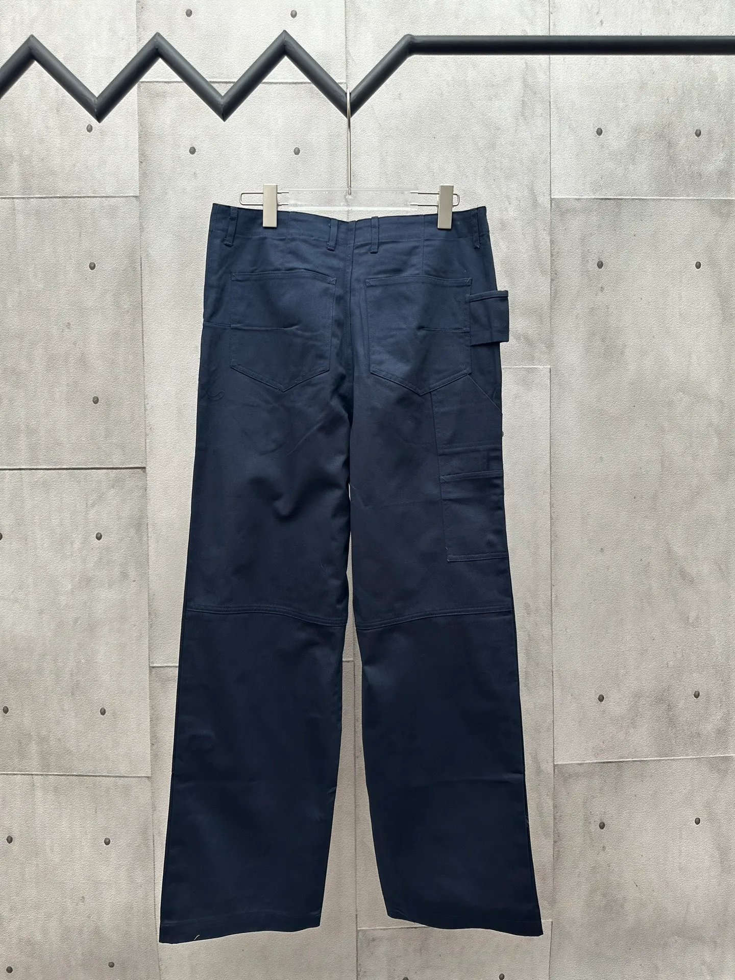 🅿️500 DIOR Dior 25ss new navy blue cotton twill trousers. Classic style shows casual style. Drawstring at the bottom. Size: S M L XL