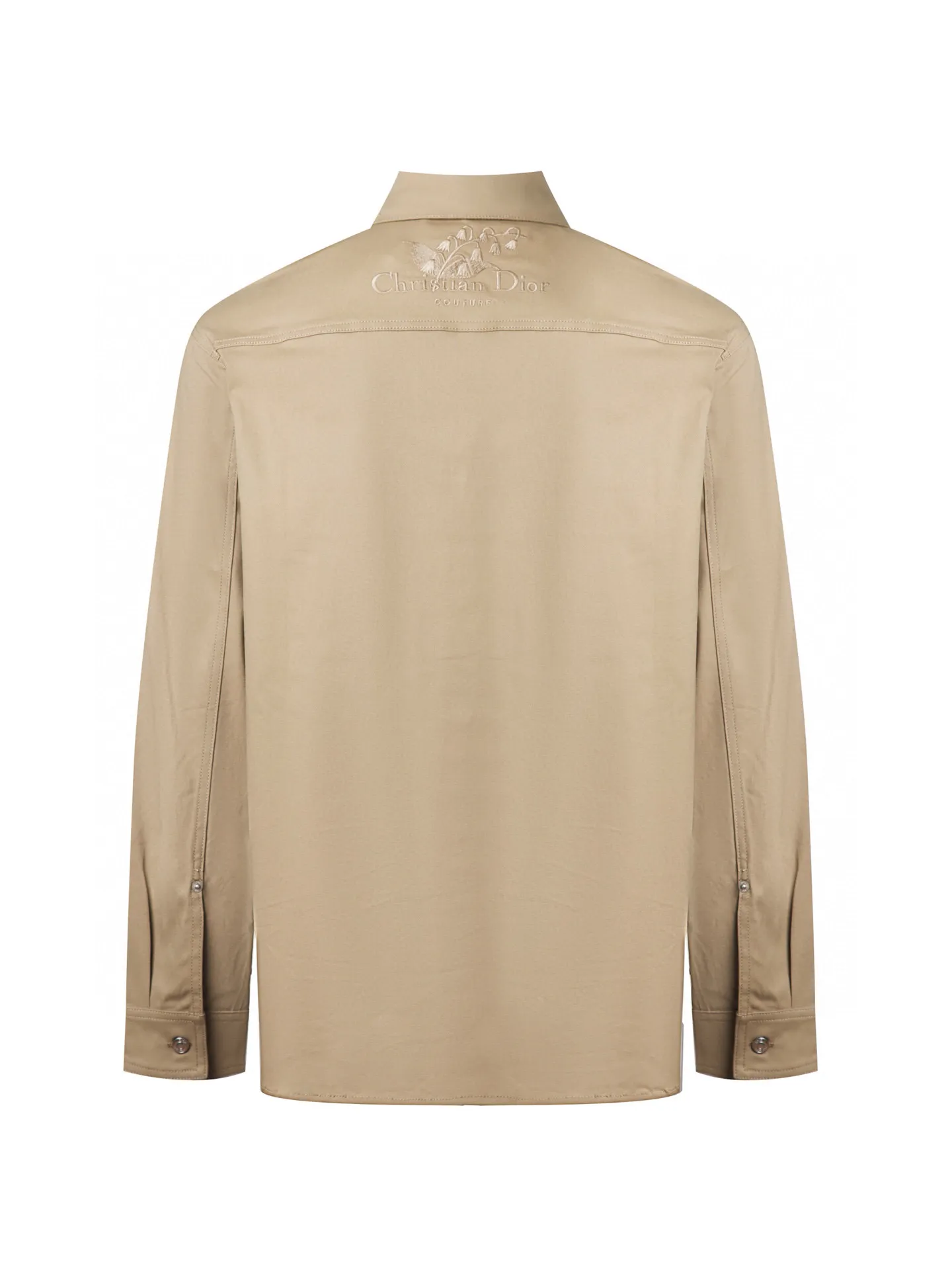 🅿️500 (only high-quality products🔥ZP version, no pressure to get in and out of the cabinet) -Dior official website new models at the same time Lily of the valley finely embroidered woven cotton twill casual shirt, same style for men and women -YB molded fabric details are the same Full set of accessories customized to distinguish the market currency Welcome to compare -Color Beige -Code number 36 38 40 42
