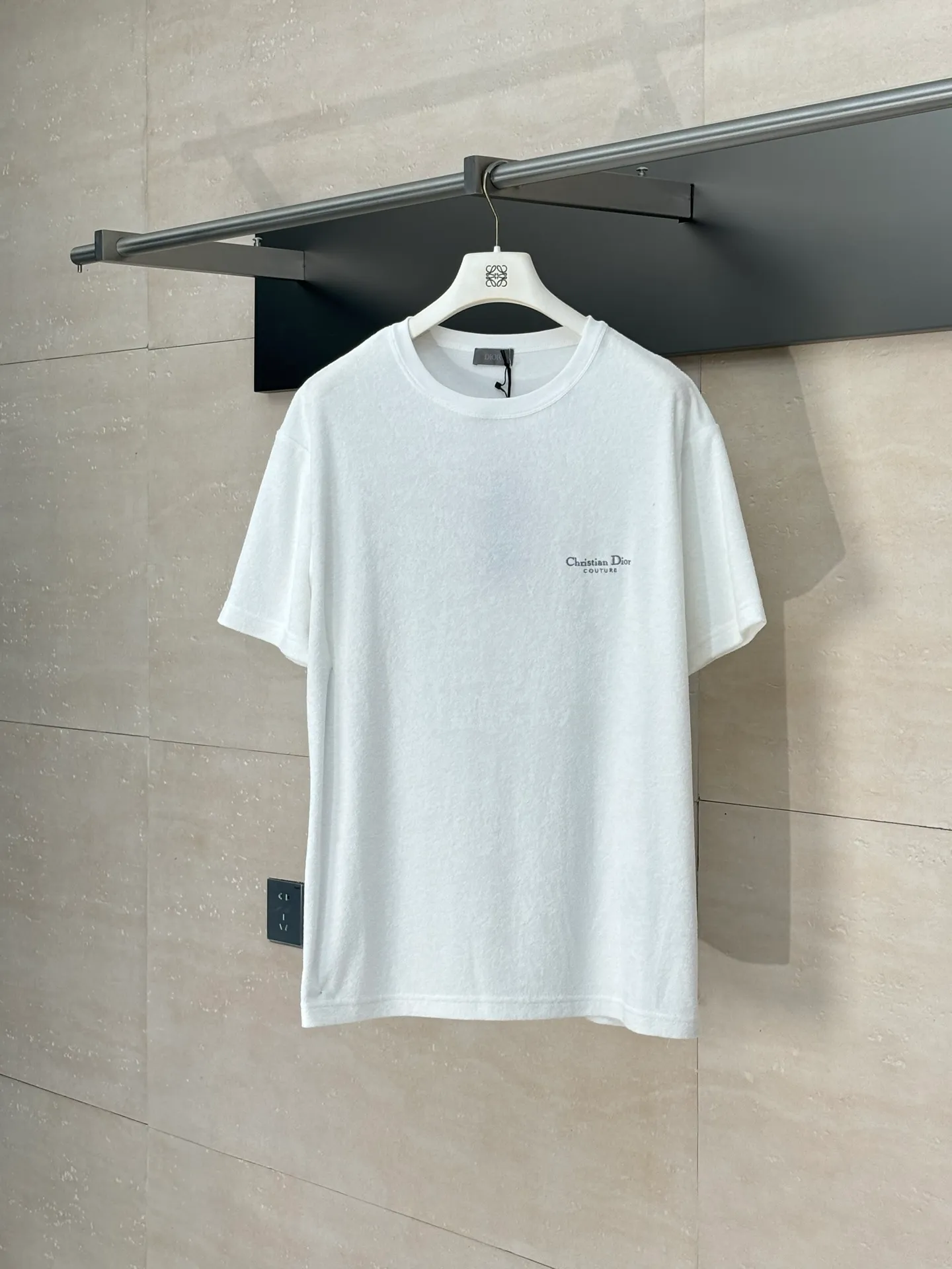 🅿️230 Dio*/Dior 25Ss new letter embroidered towel jacquard short sleeves Size: S/M/L/XL