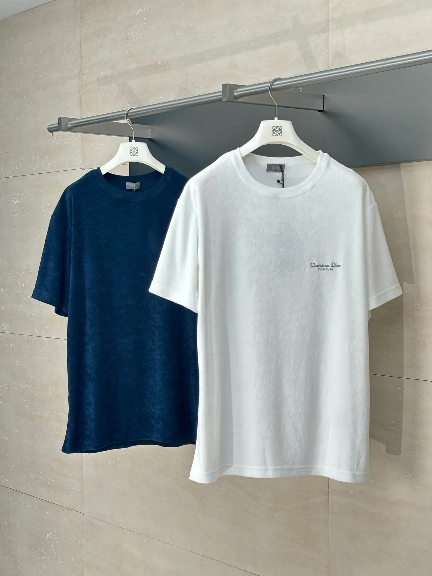 🅿️230 Dio*/Dior 25Ss new letter embroidered towel jacquard short sleeves Size: S/M/L/XL