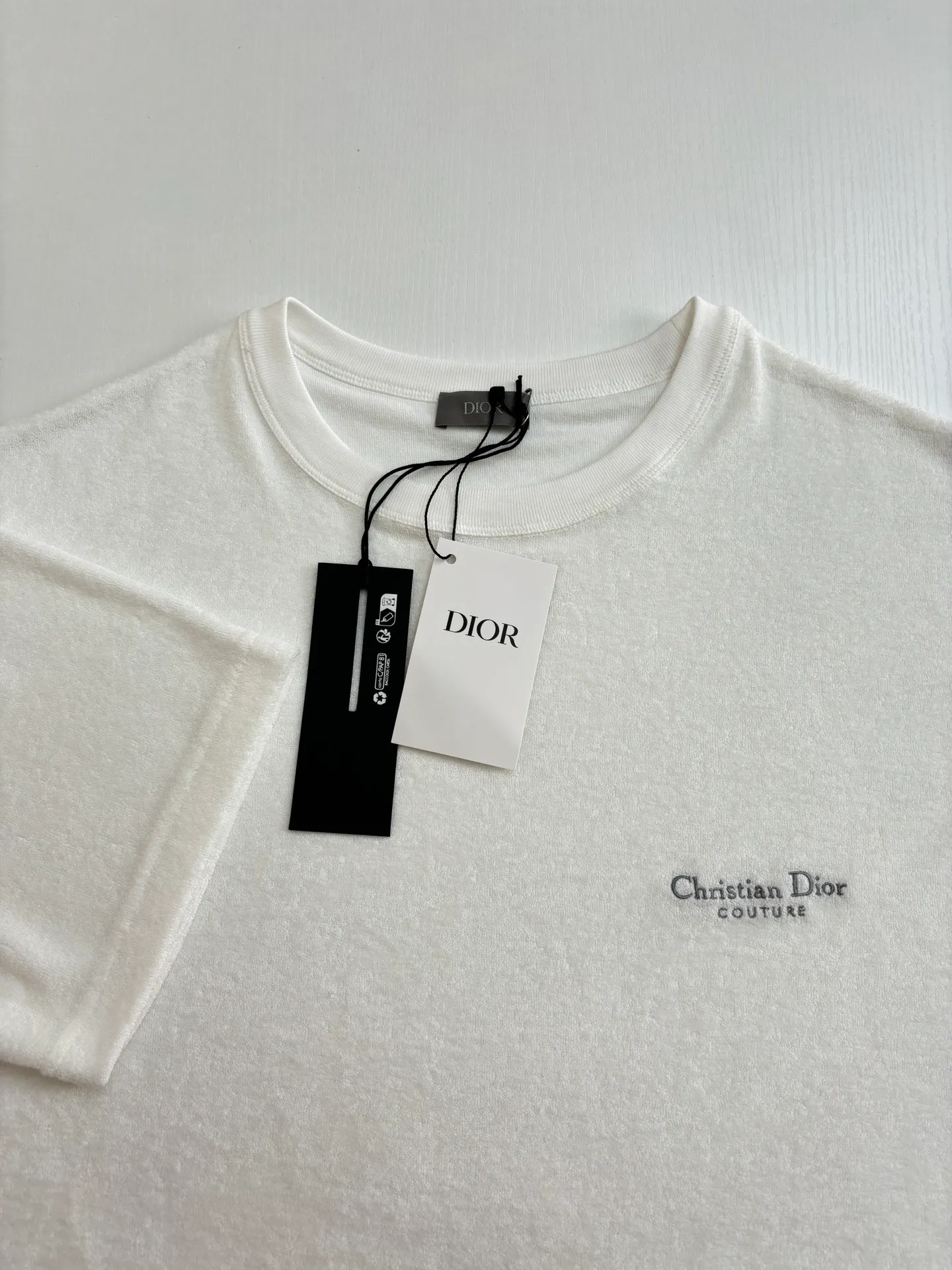 🅿️230 Dio*/Dior 25Ss new letter embroidered towel jacquard short sleeves Size: S/M/L/XL