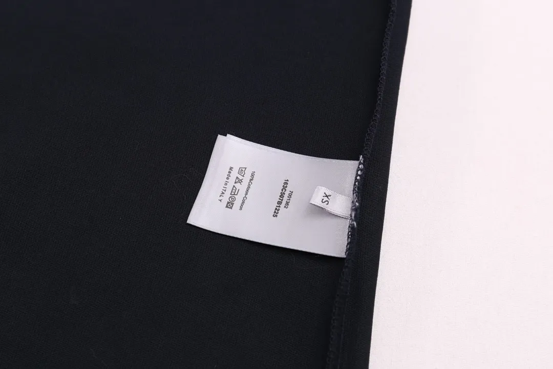 🅿️200 High-quality new DIOR-Dior-25 new Year of the Snake limited edition snake-shaped letter embroidery logo on the chest short-sleeved T-shirt Size: XS-L